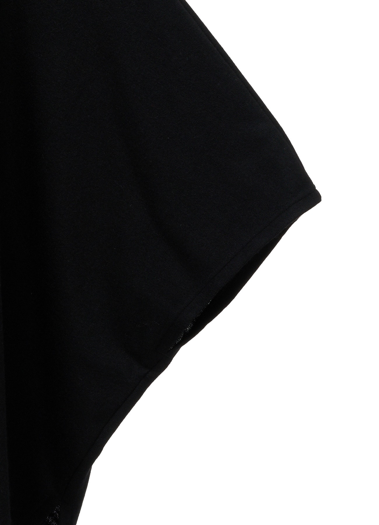 AIRY WOOL BLEND JERSEY CAPE SILHOUETTE CUTSEW TOP