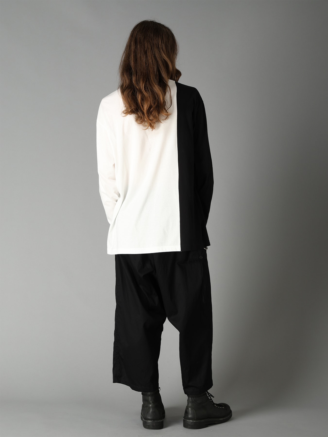 COTTON JERSEY FABRIC LAYERED T-SHIRT