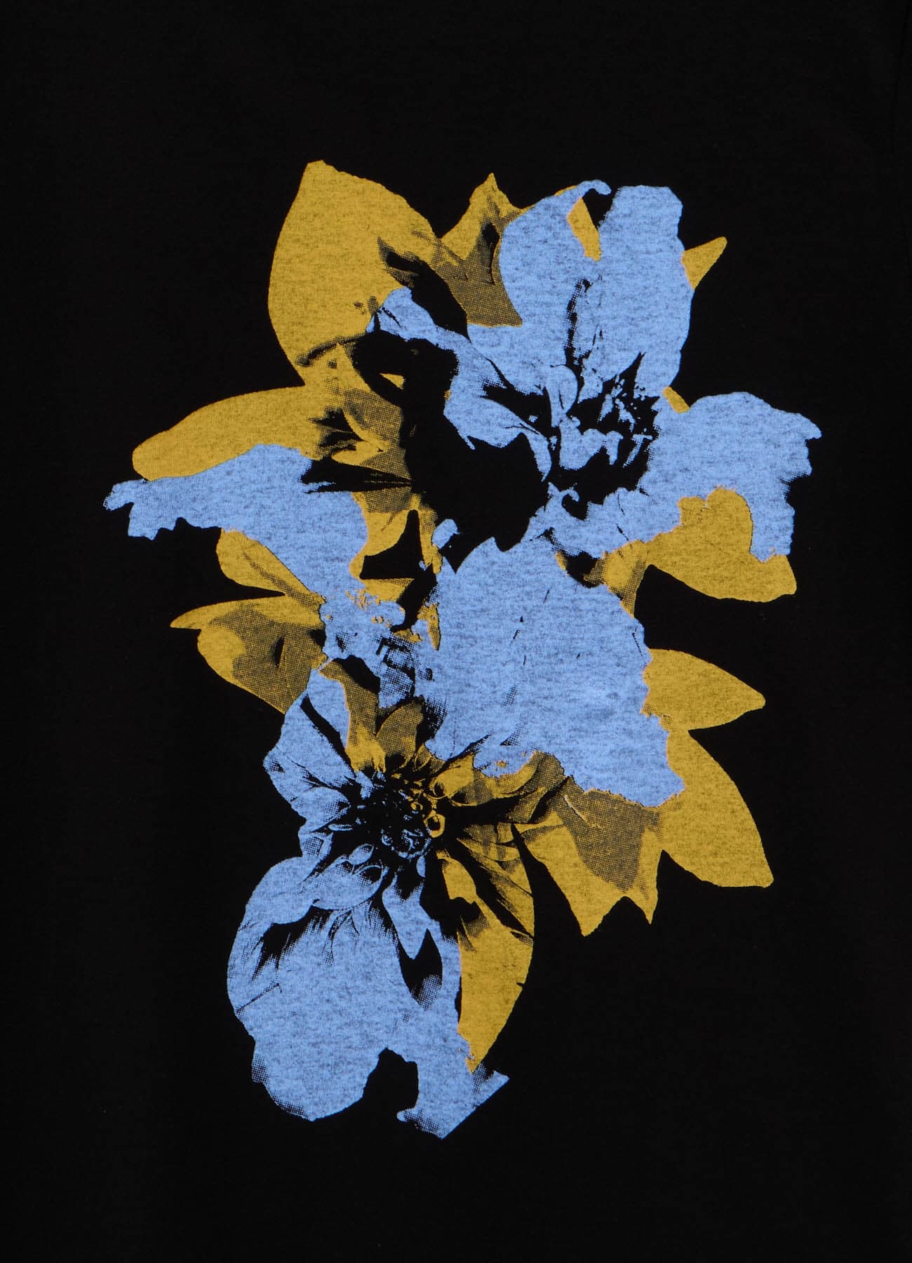 GRAPHIC T-SHIRT -DAHLIA IN BLUE-