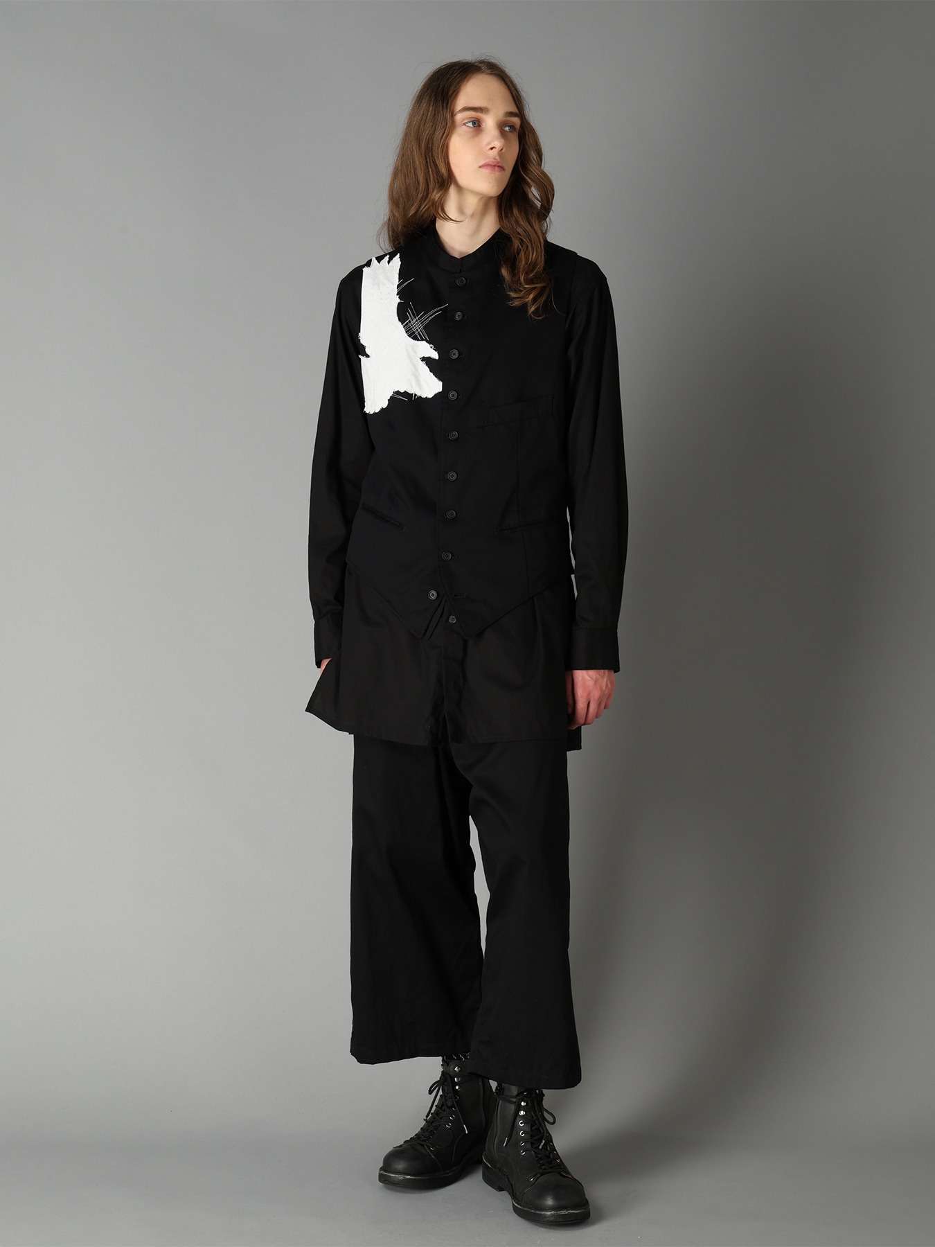 20/COTTON TWILL CROW PATCH VEST