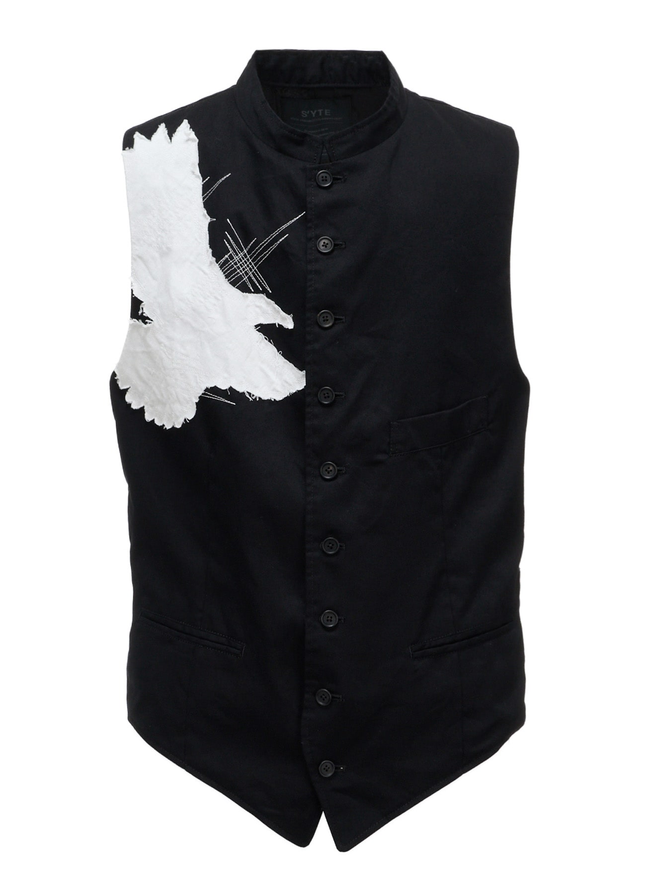 20/COTTON TWILL CROW PATCH VEST