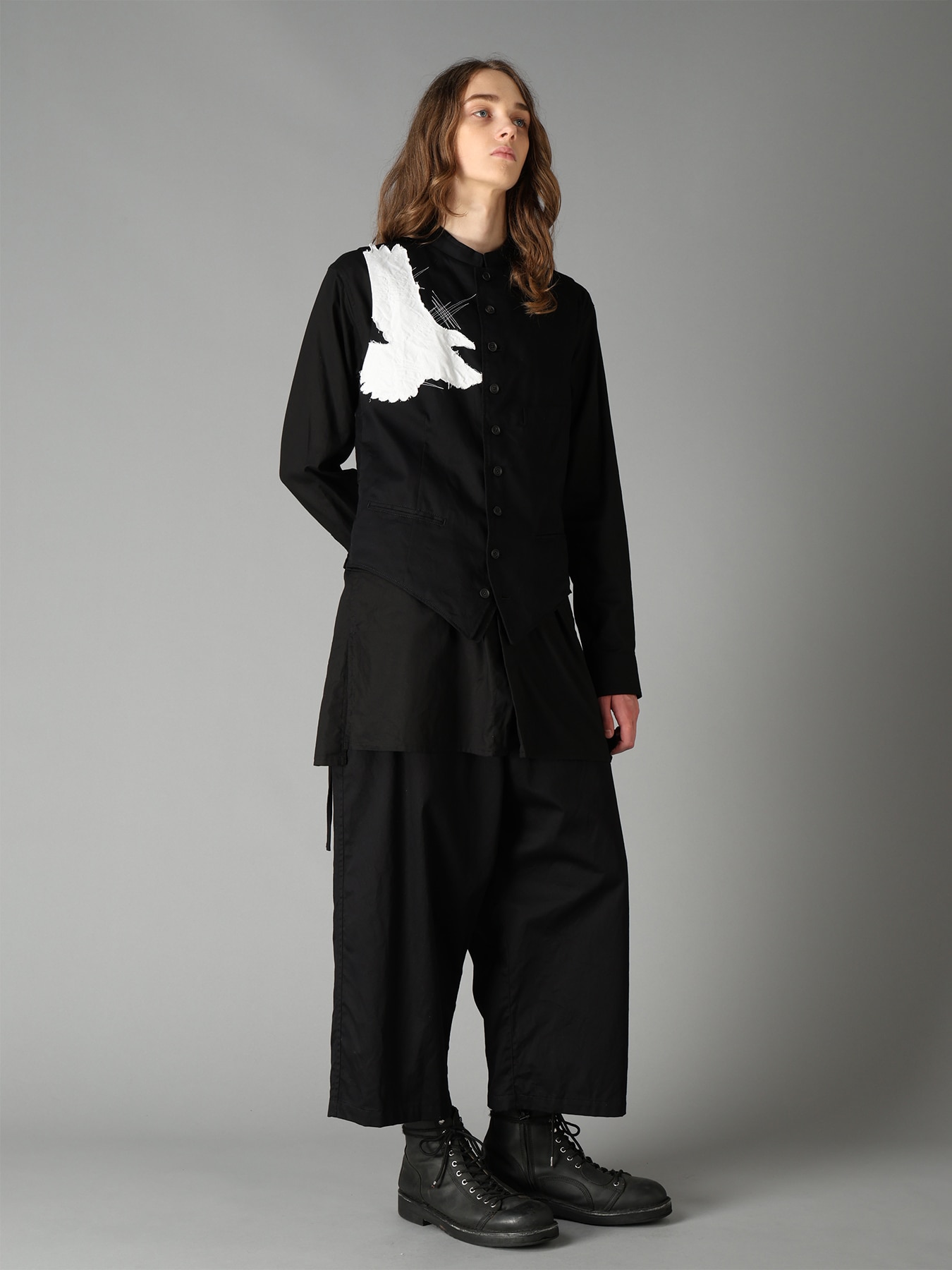 20/COTTON TWILL CROW PATCH VEST