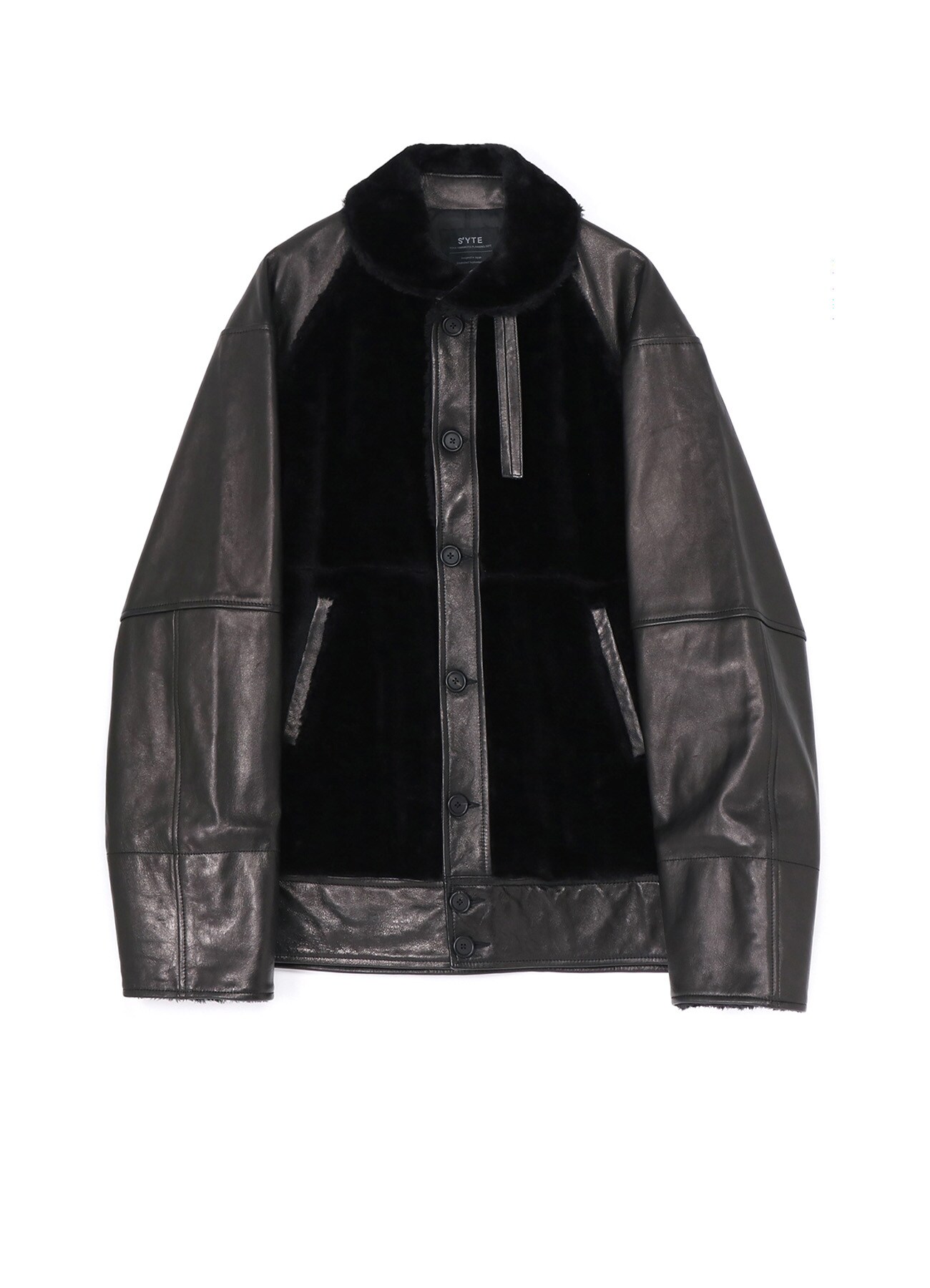 Womens Clothing Jackets Casual jackets Ys Yohji Yamamoto Ruched-detail Jacket in Black 