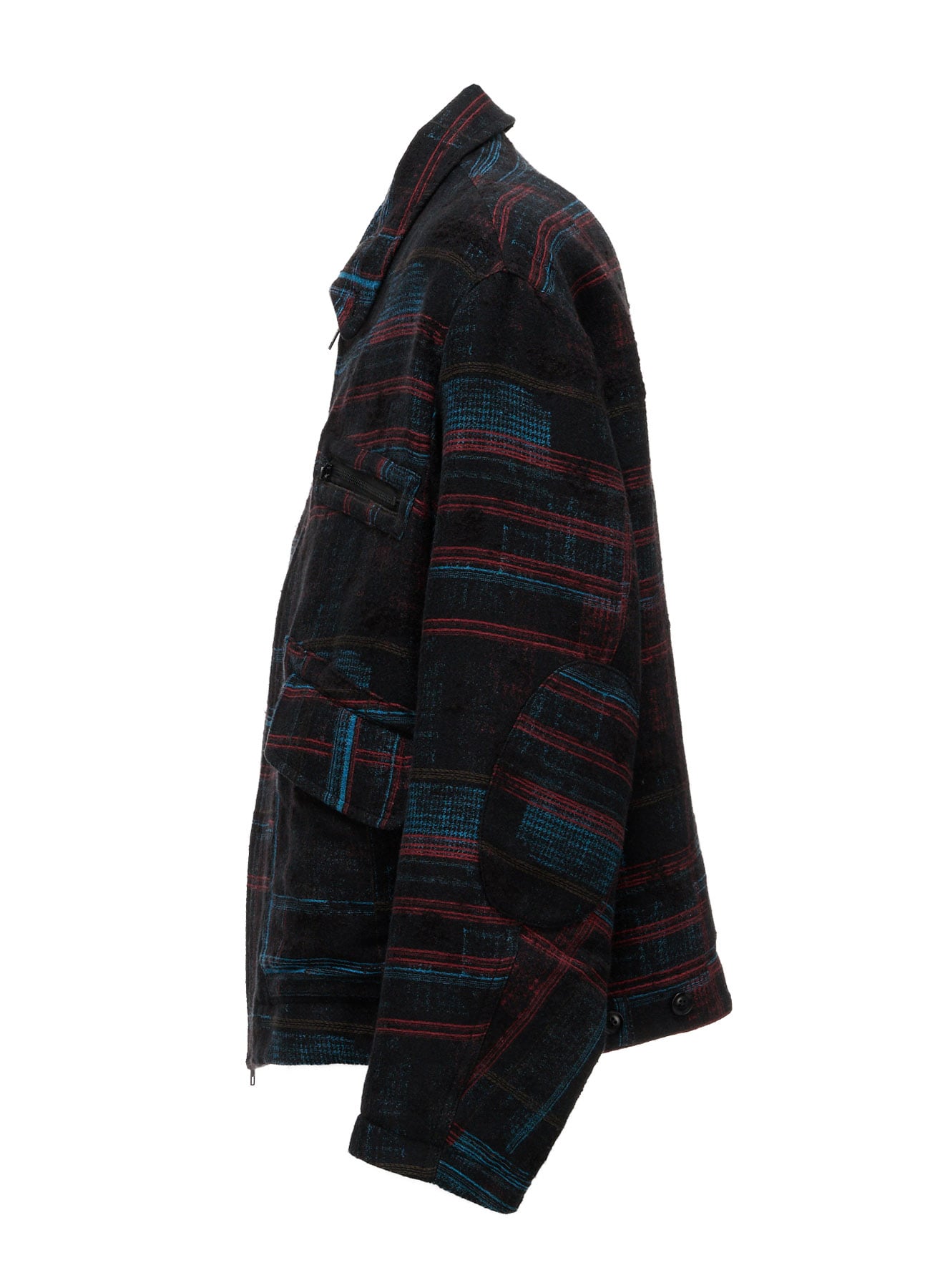 CHECK JACQUARD ELBOW PATCHES BLOUSON