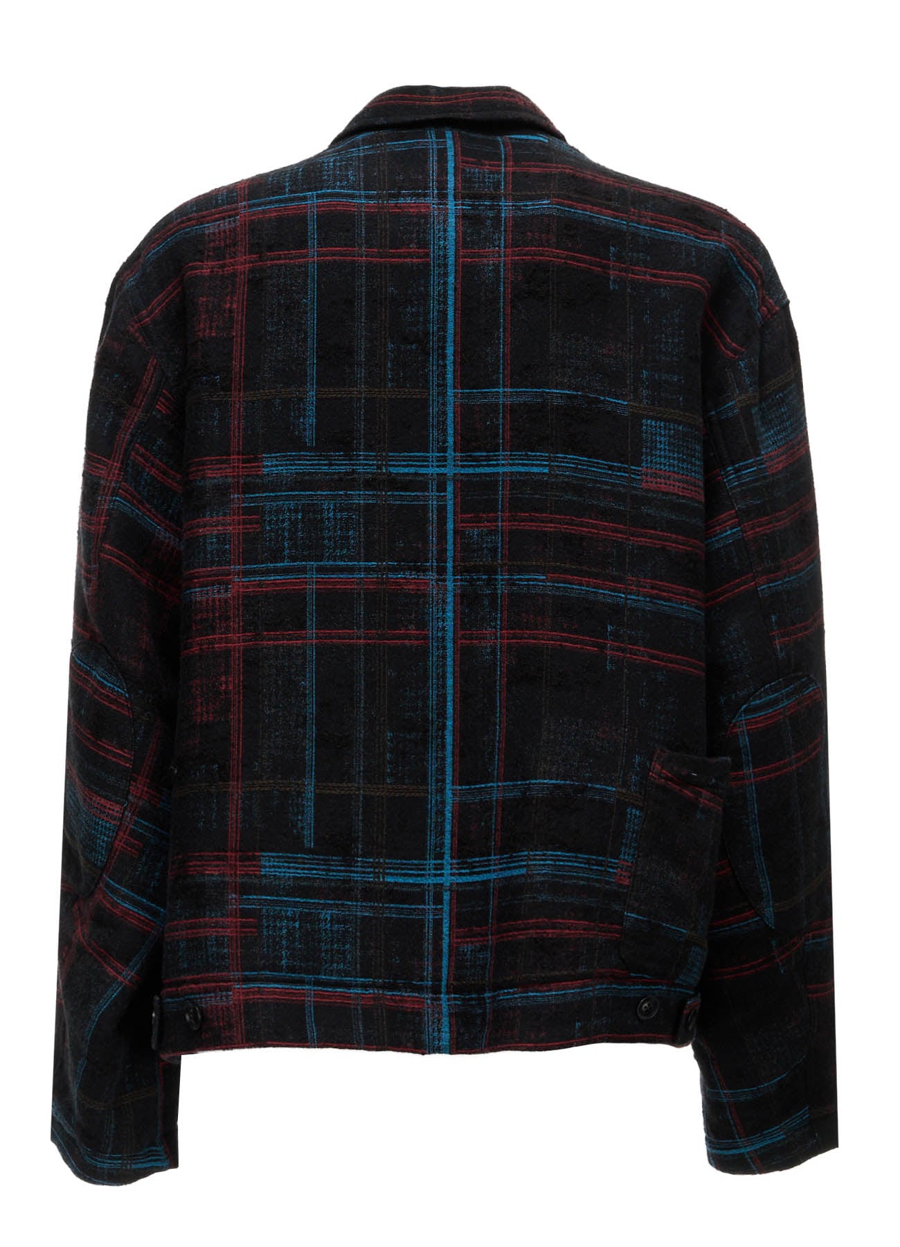 CHECK JACQUARD ELBOW PATCHES BLOUSON
