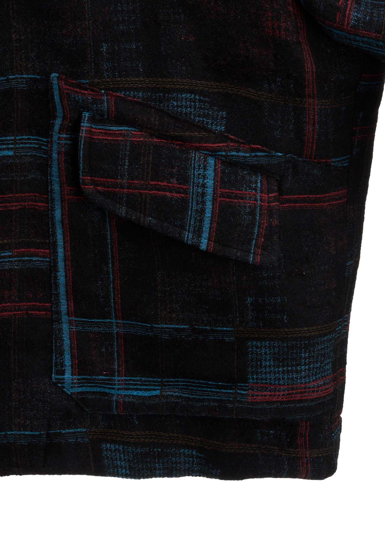 CHECK JACQUARD ELBOW PATCHES BLOUSON