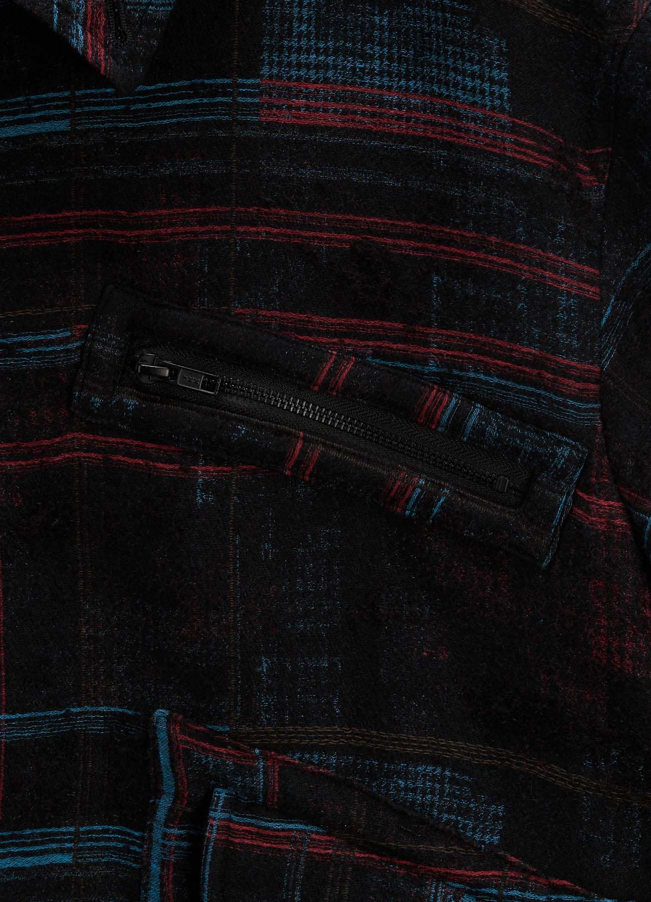 CHECK JACQUARD ELBOW PATCHES BLOUSON