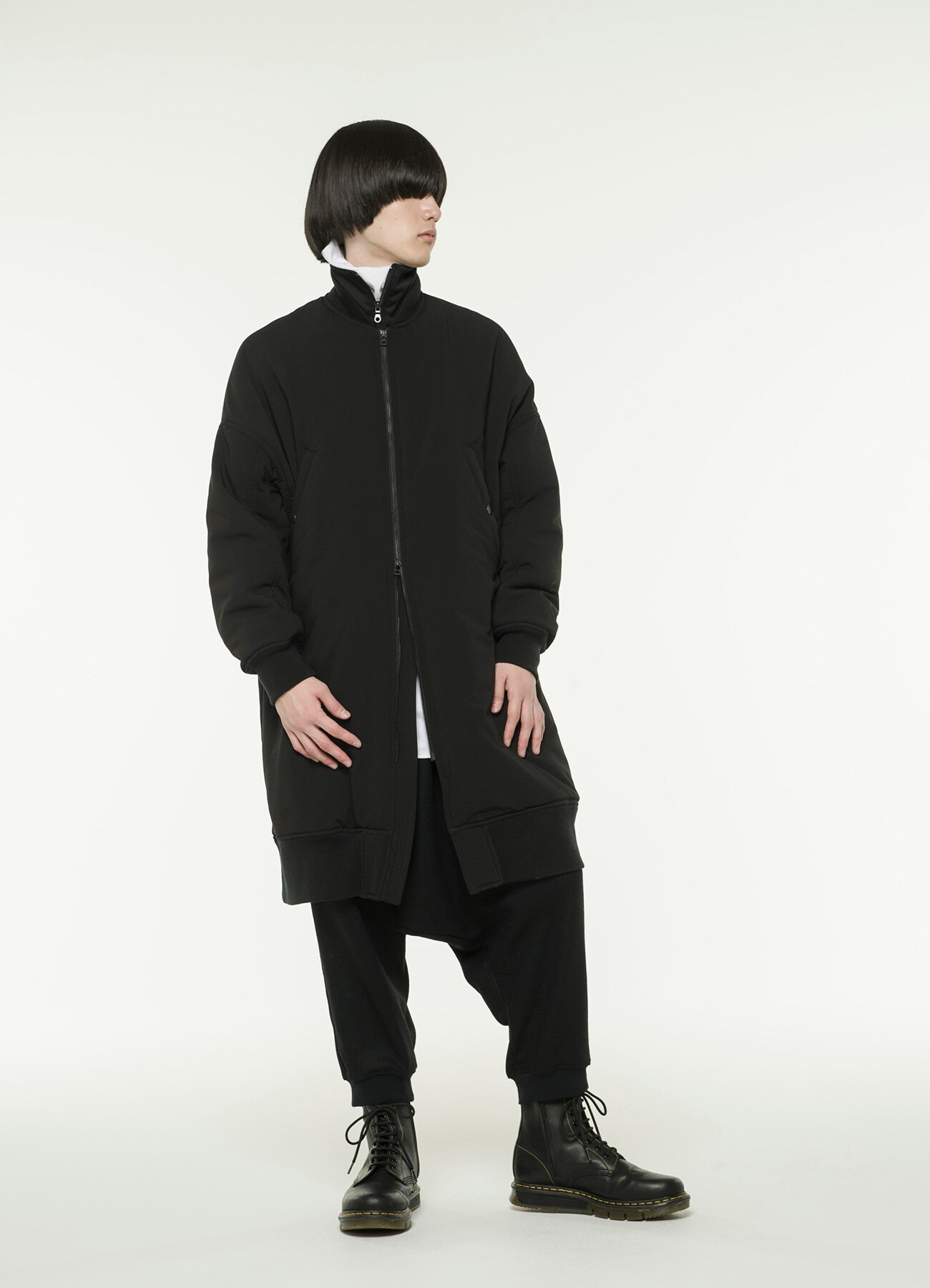 Pe Rayon Gabardine Stretch Padding Big Long Ma 1 M Black S Yte The Shop Yohji Yamamoto