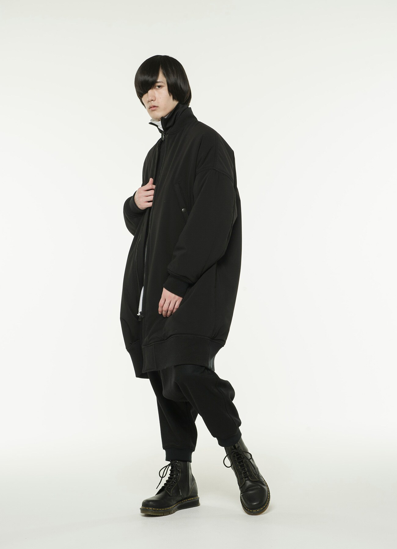 Pe Rayon Gabardine Stretch Padding Big Long Ma 1 M Black S Yte The Shop Yohji Yamamoto