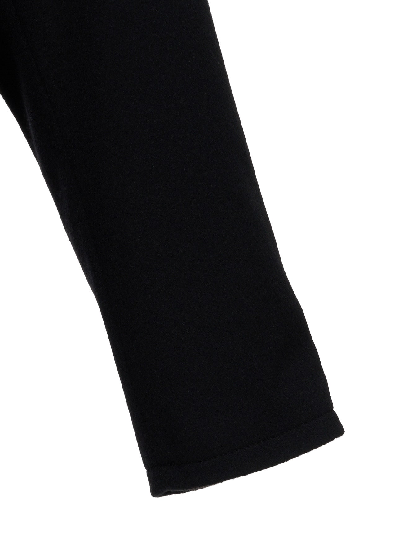 WOOL/CASHMERE PATCH OPEN COLLAR  LONG JACKET