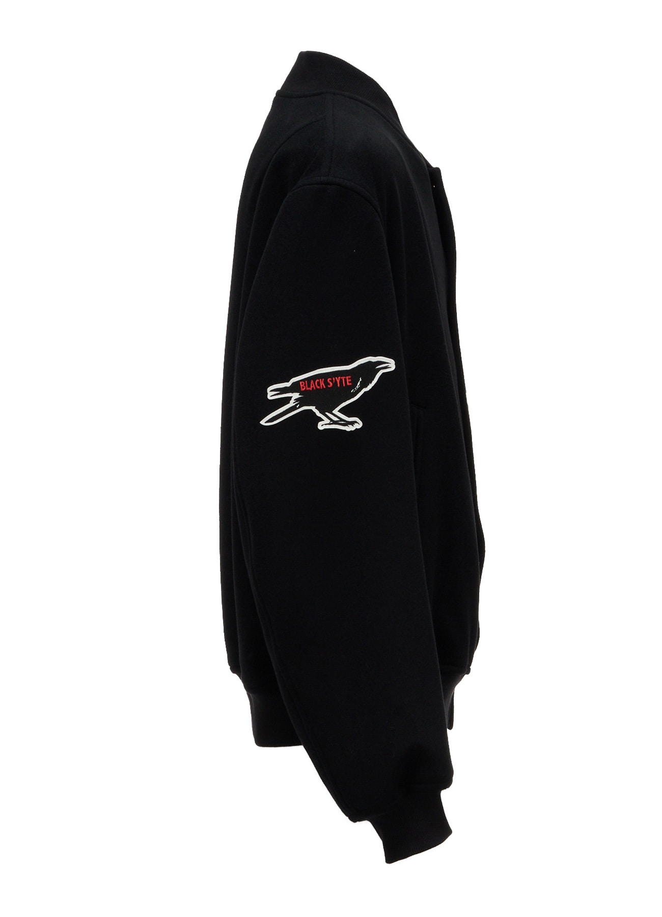 WOOL/CASHMERE PATCH BOMBER JACKET