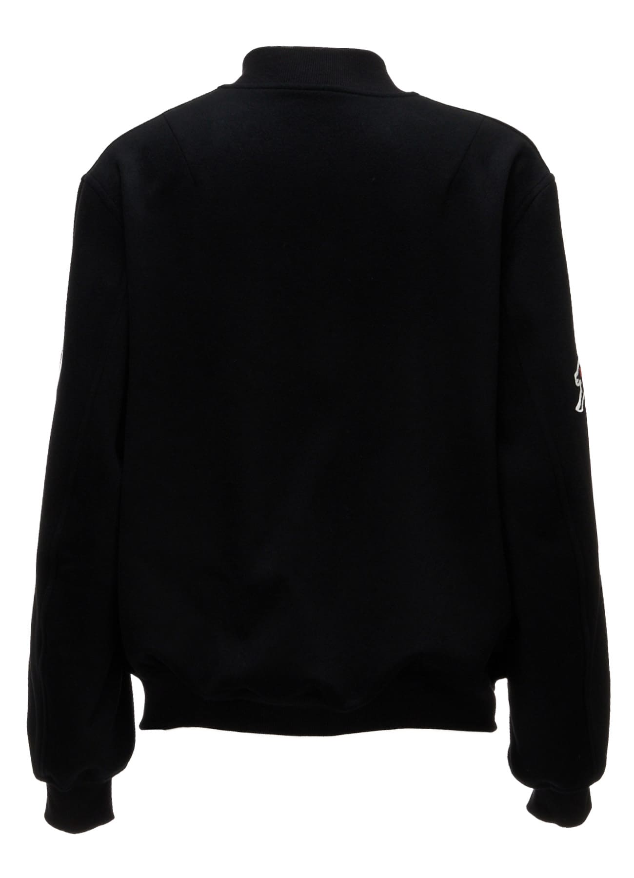 WOOL/CASHMERE PATCH BOMBER JACKET