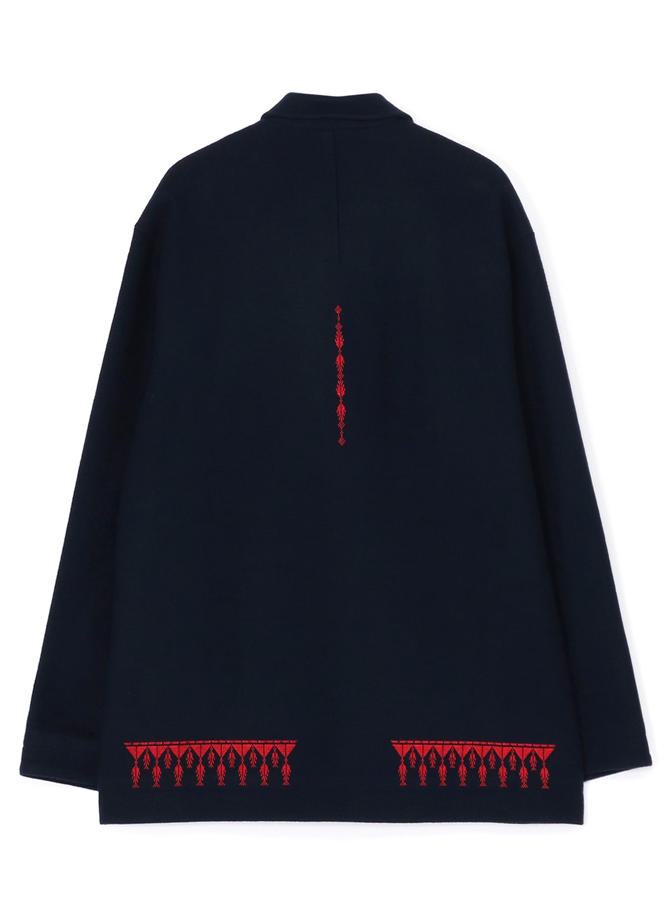 COMPRESSED JERSEY ETHNIC EMBROIDERED BLOUSON(M Navy): S'YTE｜THE 