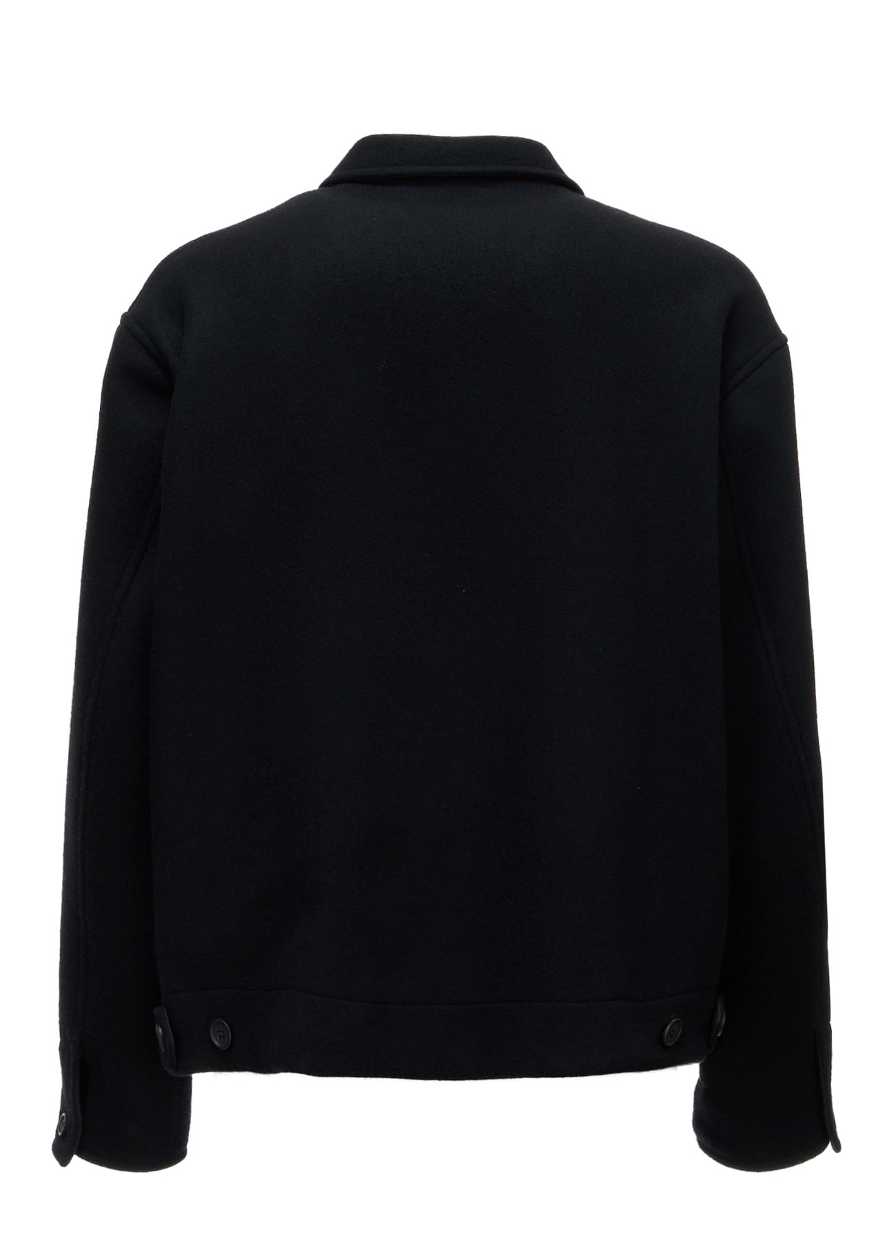 WOOL NYLON ZIP-UP BLOUSON