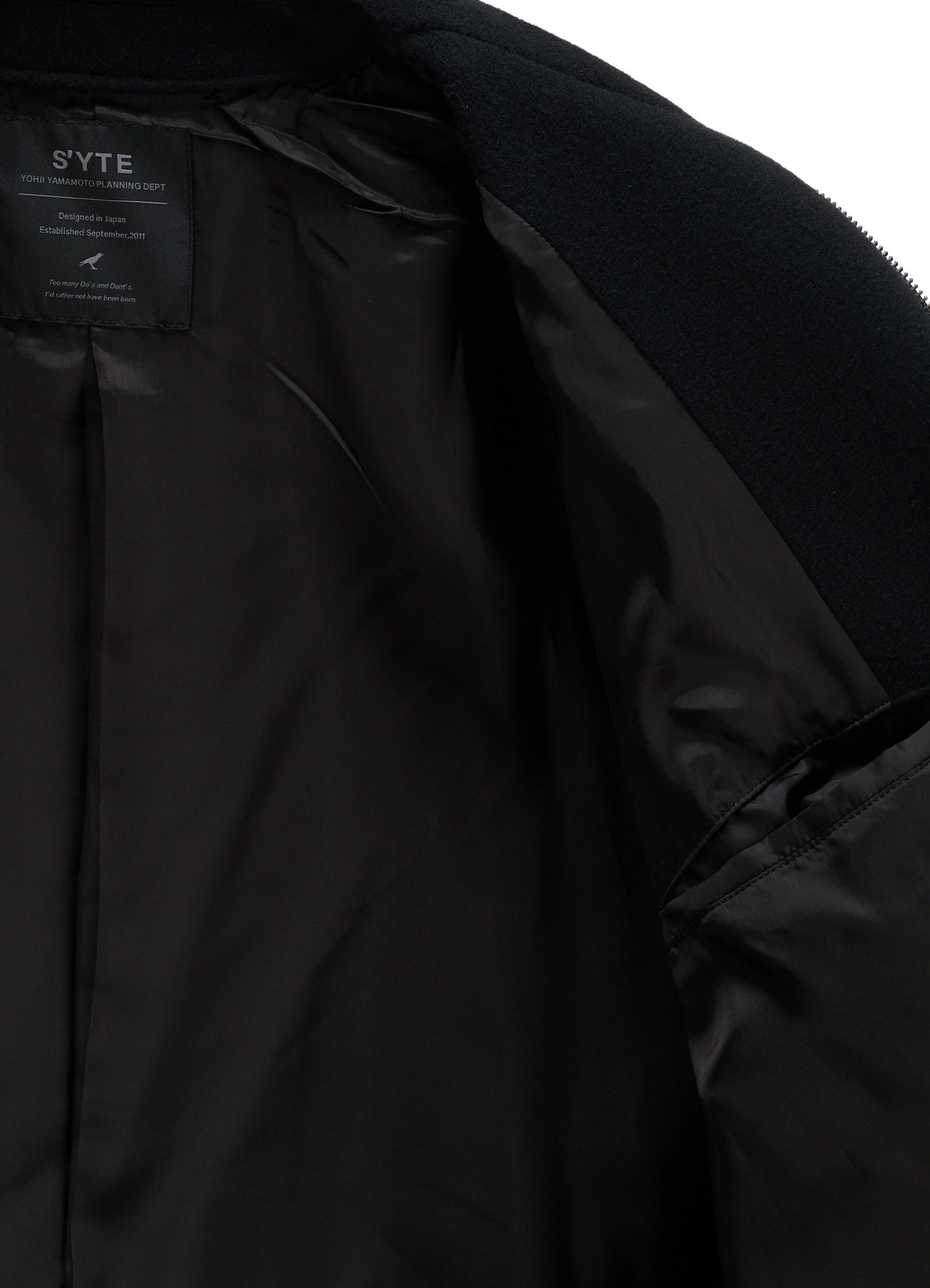 WOOL NYLON ZIP-UP BLOUSON