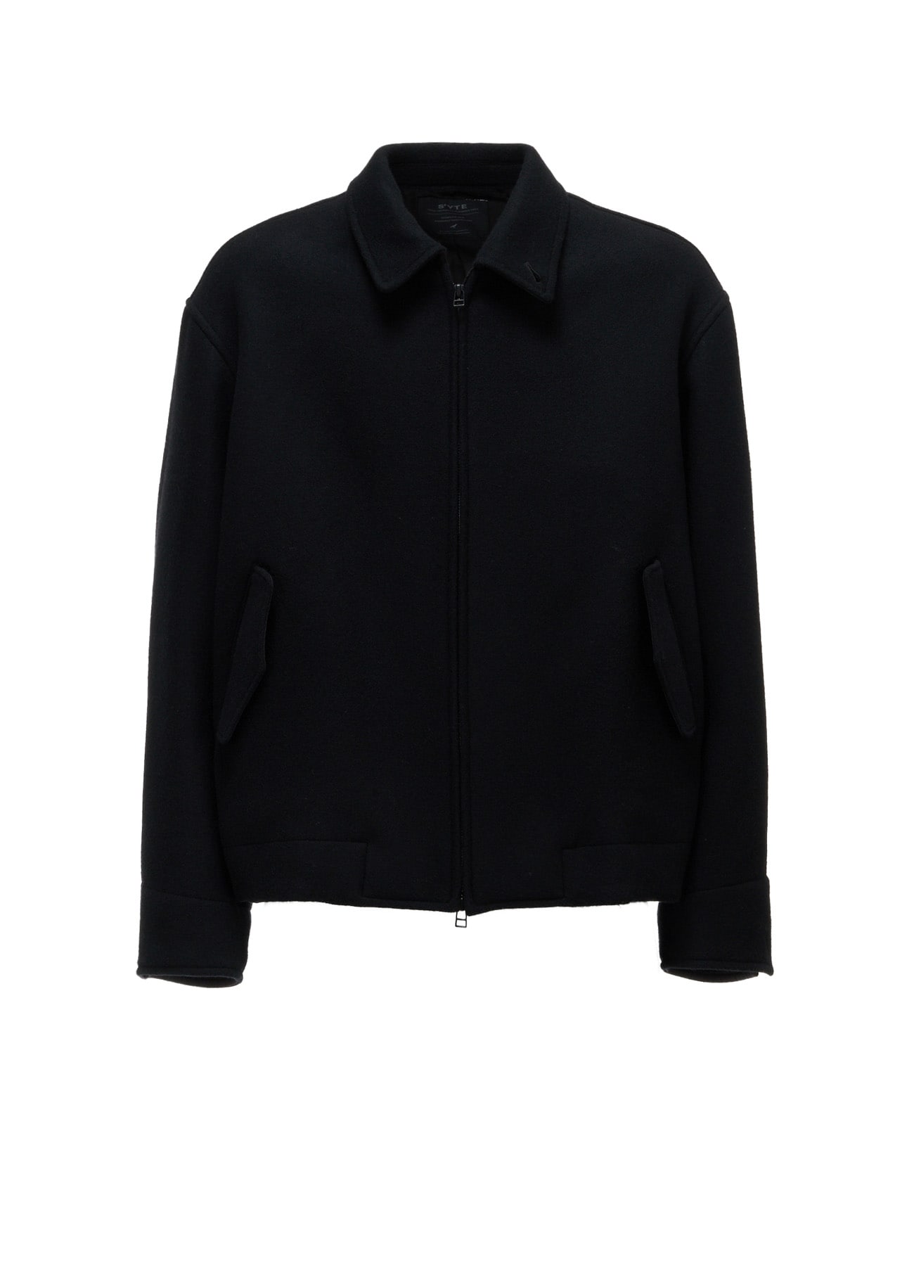 WOOL NYLON ZIP-UP BLOUSON