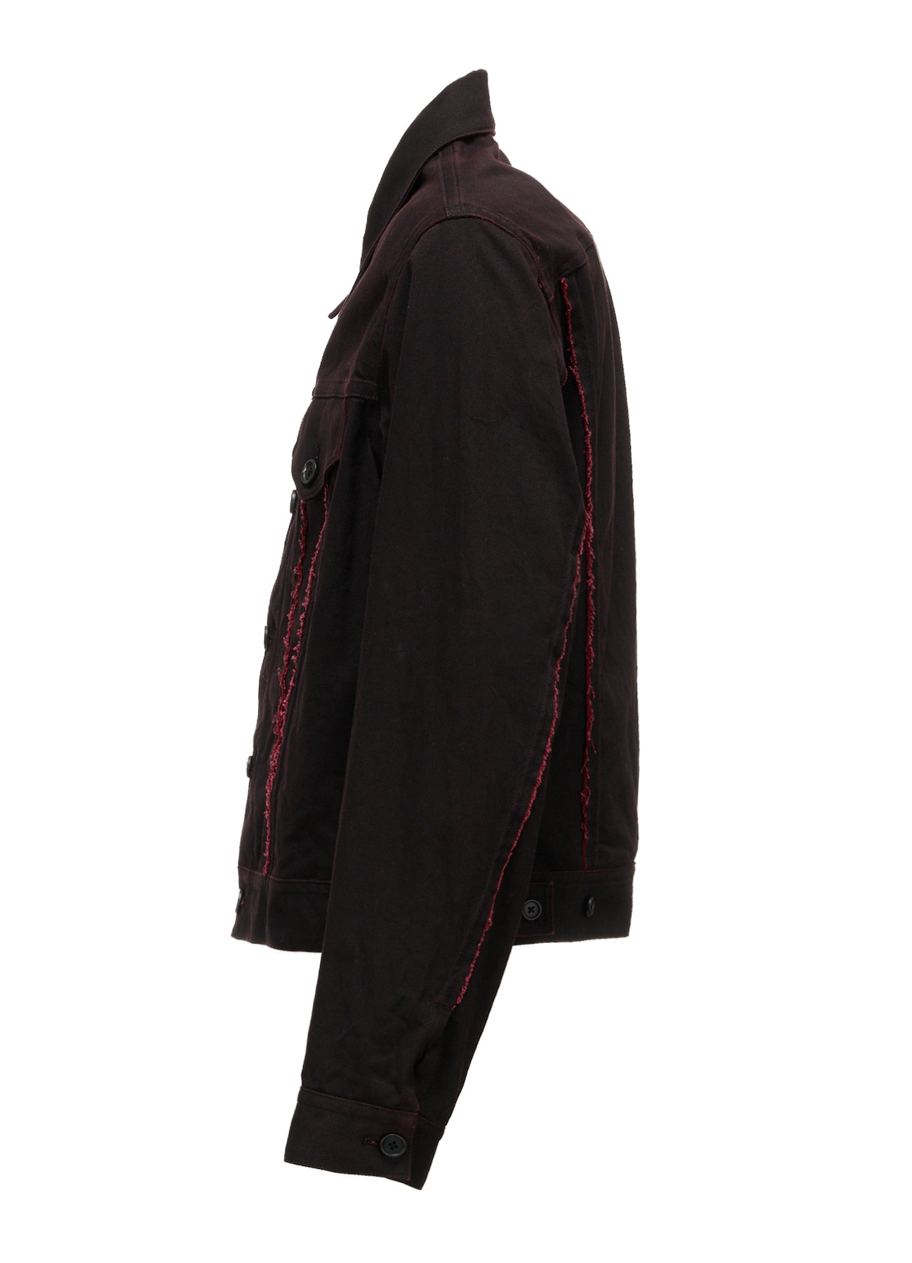 PIGMENT PRINT COTTON TWILL RAW-EDGE DETAIL BLOUSON