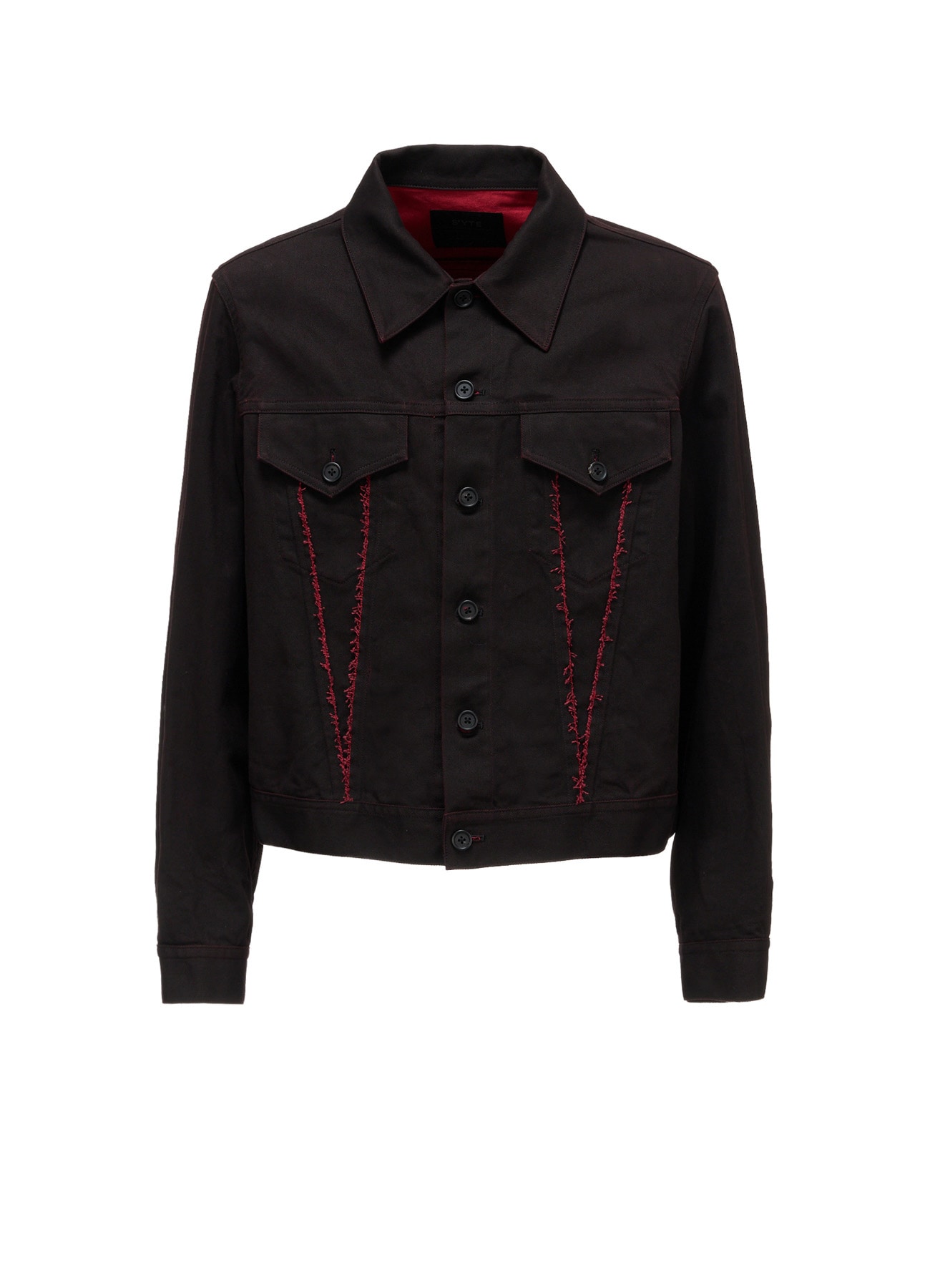 PIGMENT PRINT COTTON TWILL RAW-EDGE DETAIL BLOUSON