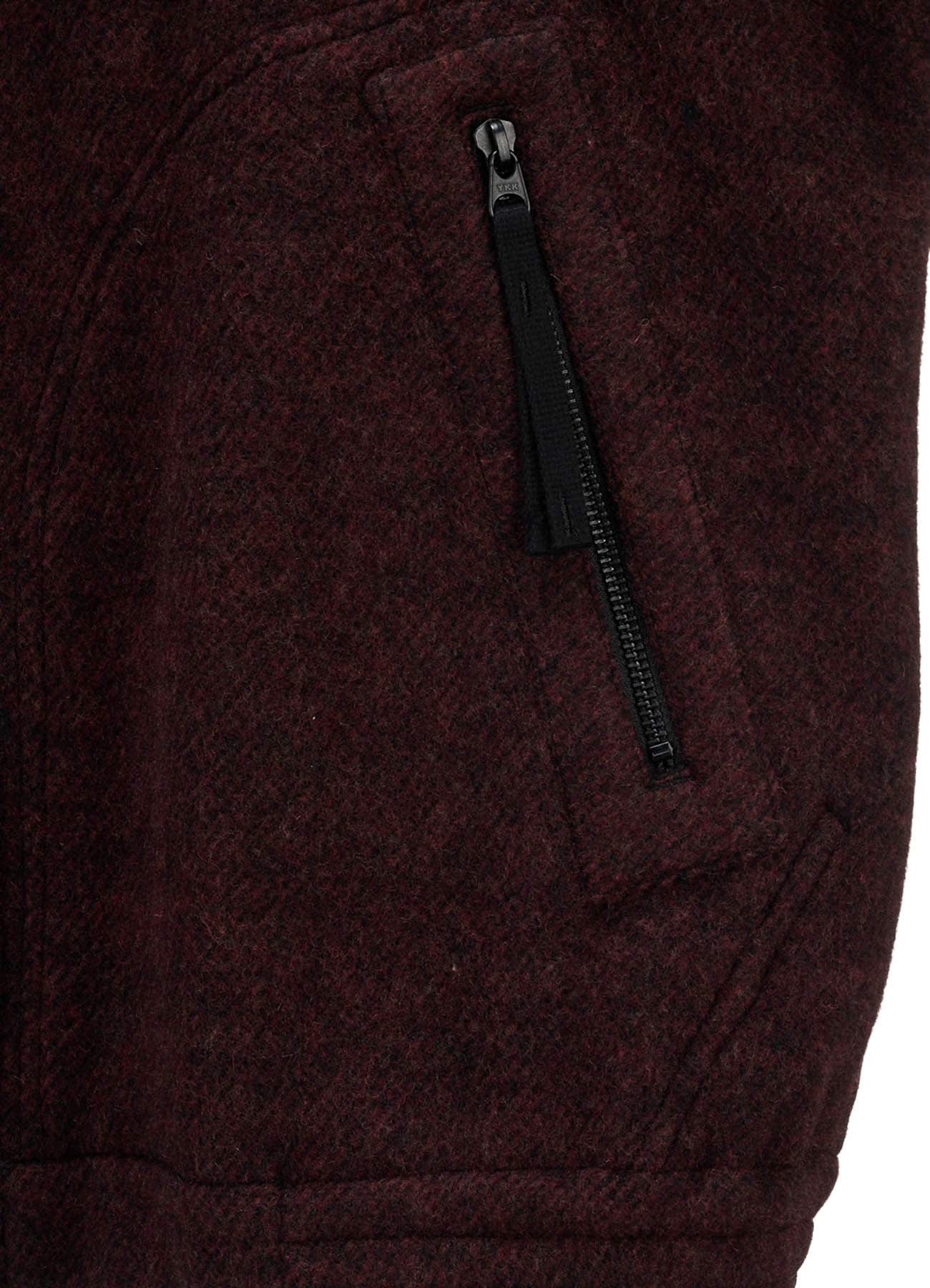 SOFT DOUBLE-WEAVE MELTON REVERSIBLE BLOUSON