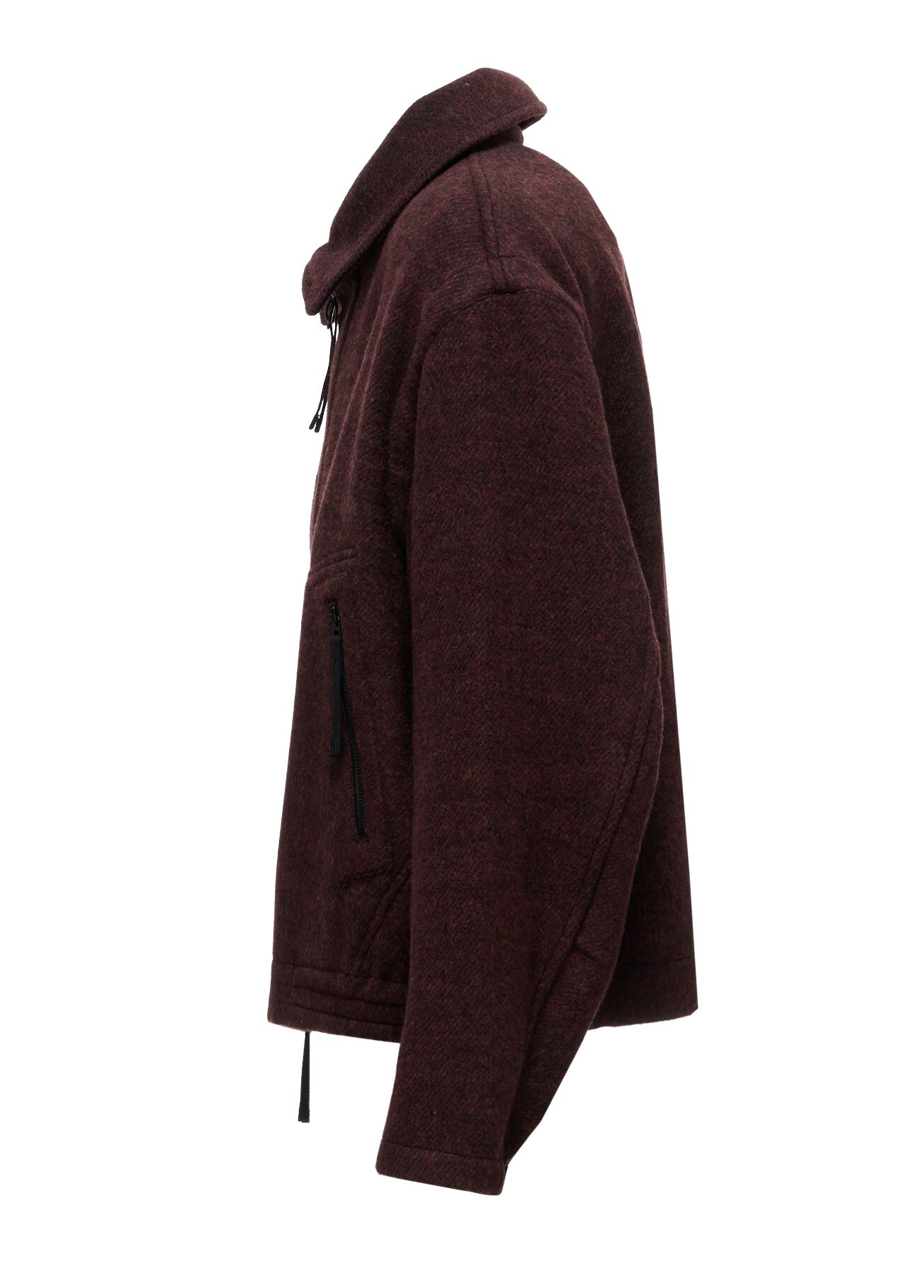 SOFT DOUBLE-WEAVE MELTON REVERSIBLE BLOUSON