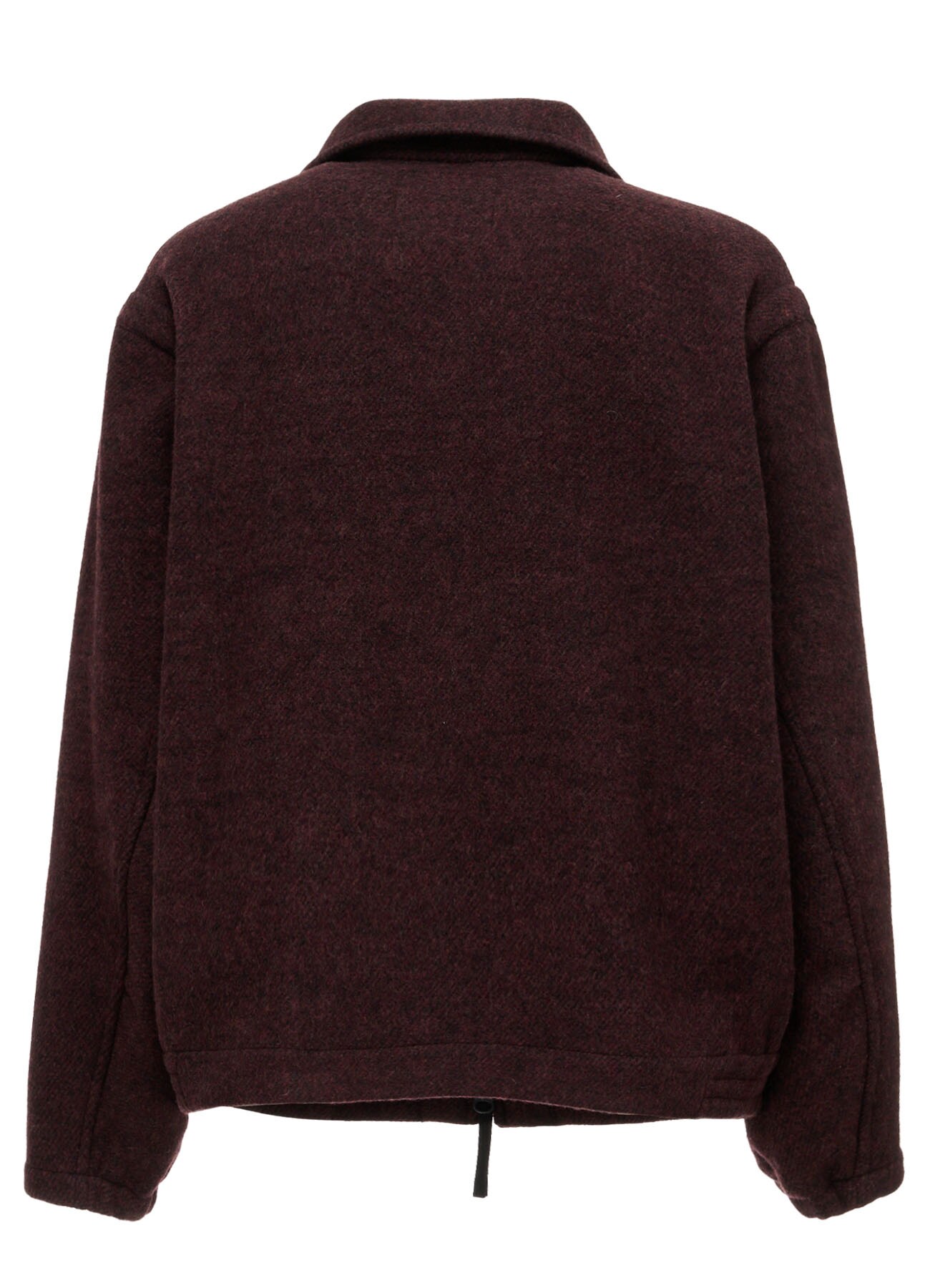 SOFT DOUBLE-WEAVE MELTON REVERSIBLE BLOUSON