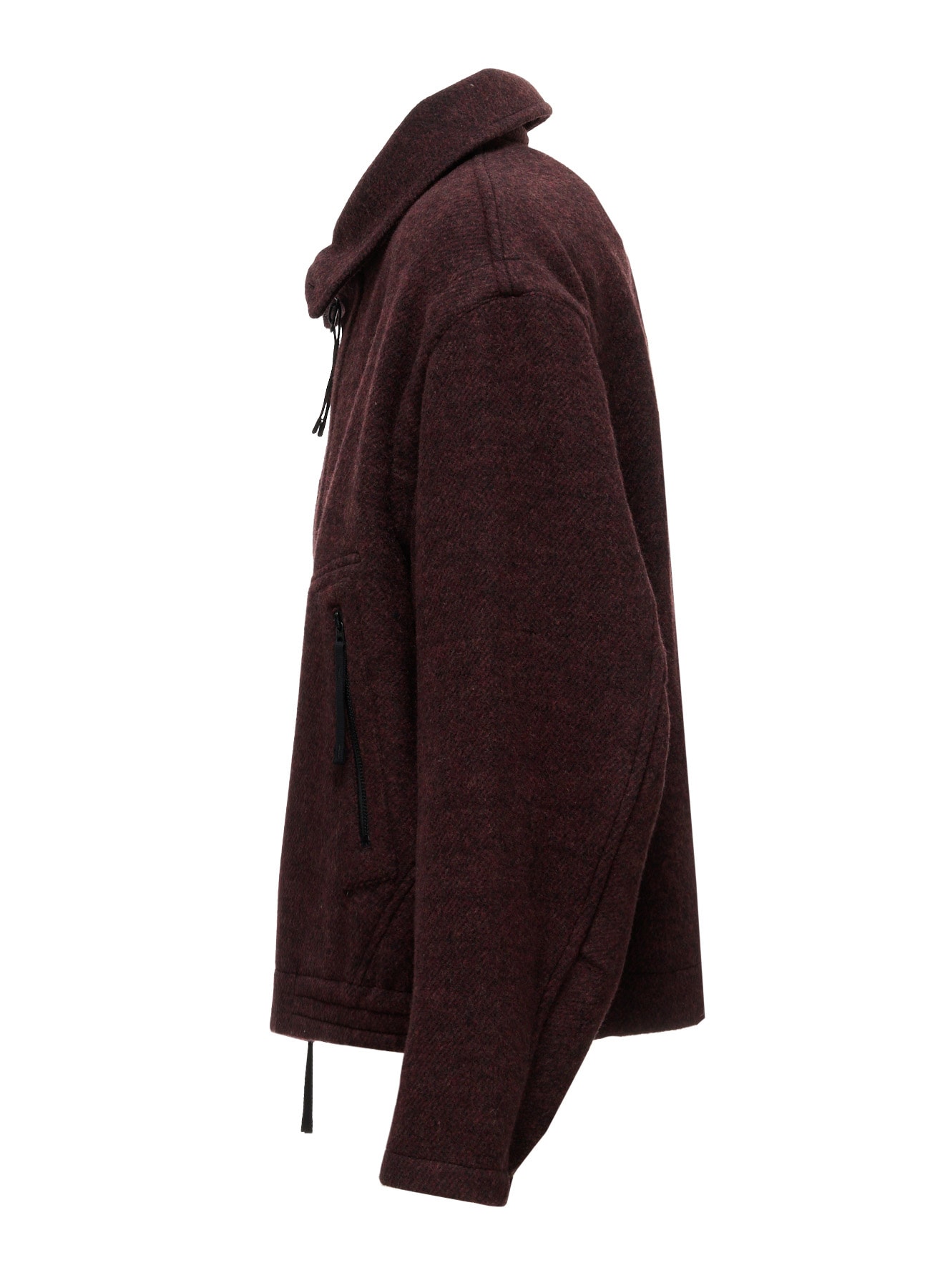 SOFT DOUBLE-WEAVE MELTON REVERSIBLE BLOUSON