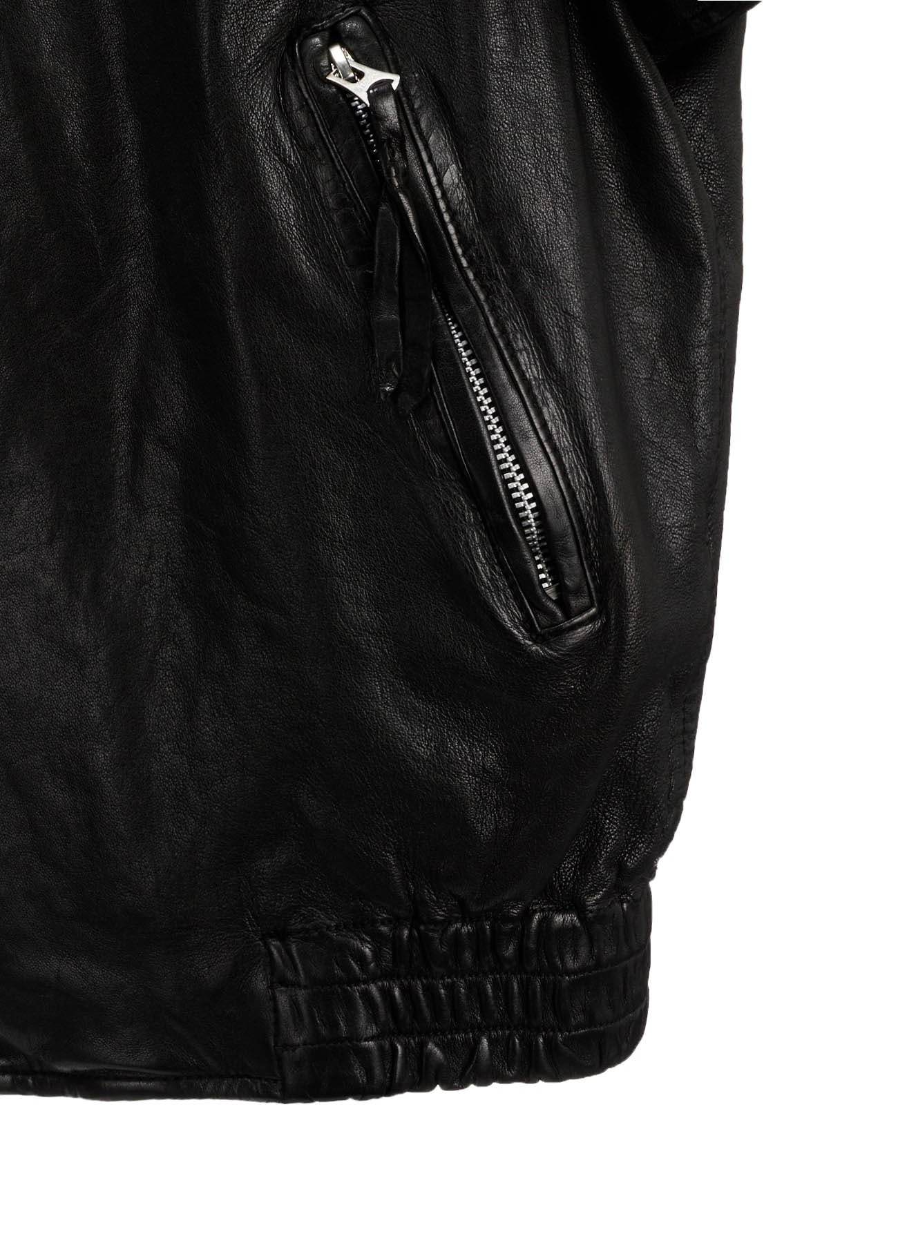 WASHED SHEEP LEATHER ZIP-UP BLOUSON