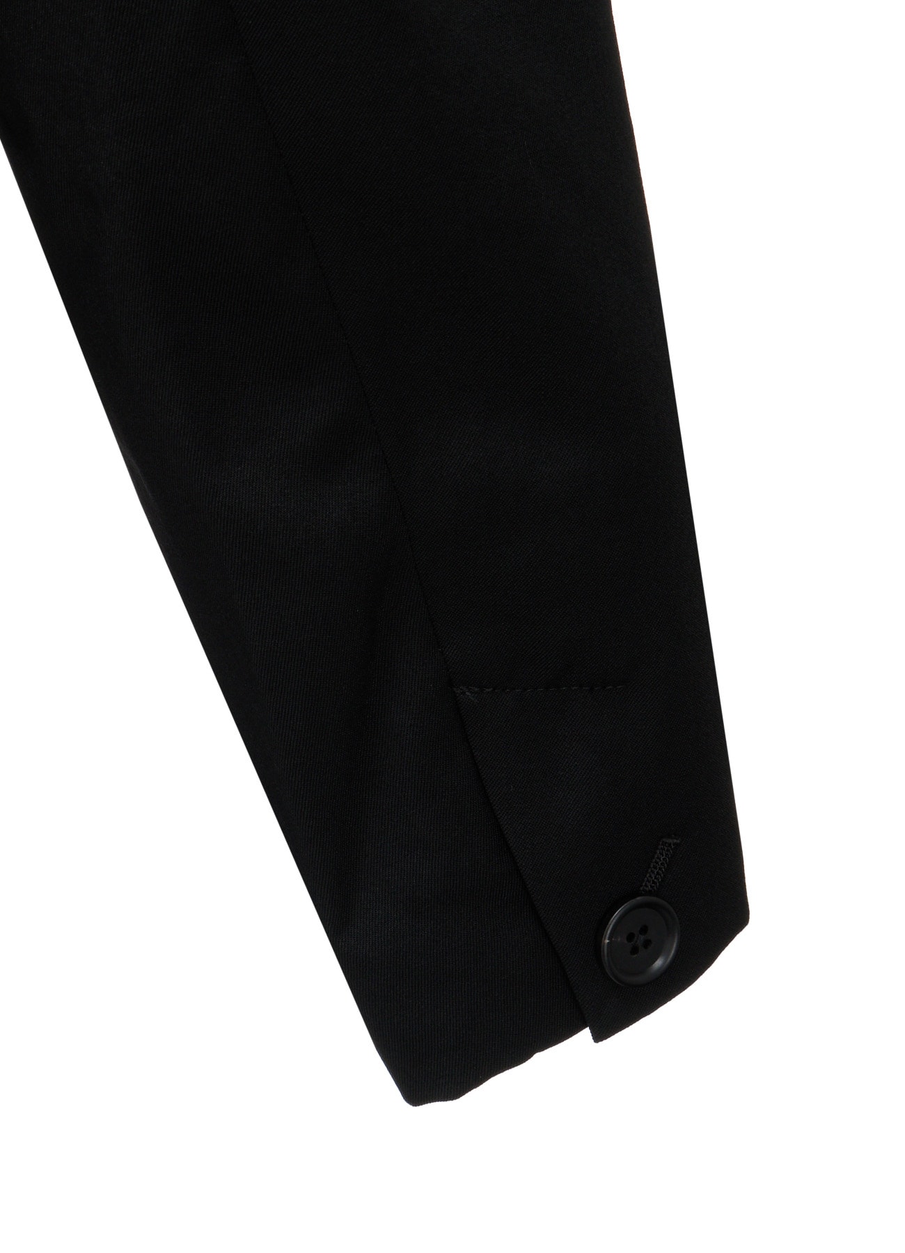 WASHER WOOL GABARDINE CONCEALED PLACKET STAND COLLAR COAT