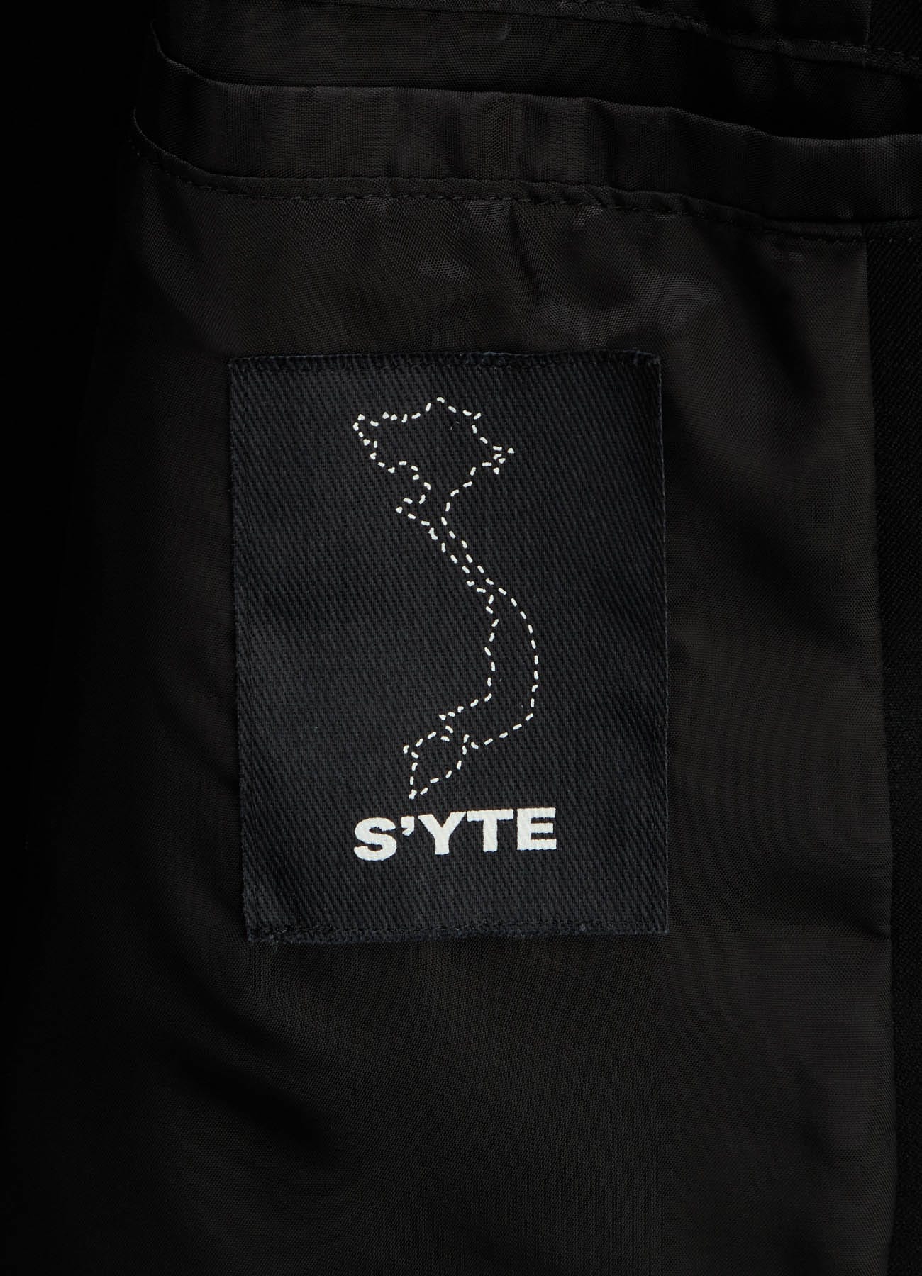WASHER WOOL GABARDINE CONCEALED PLACKET STAND COLLAR COAT
