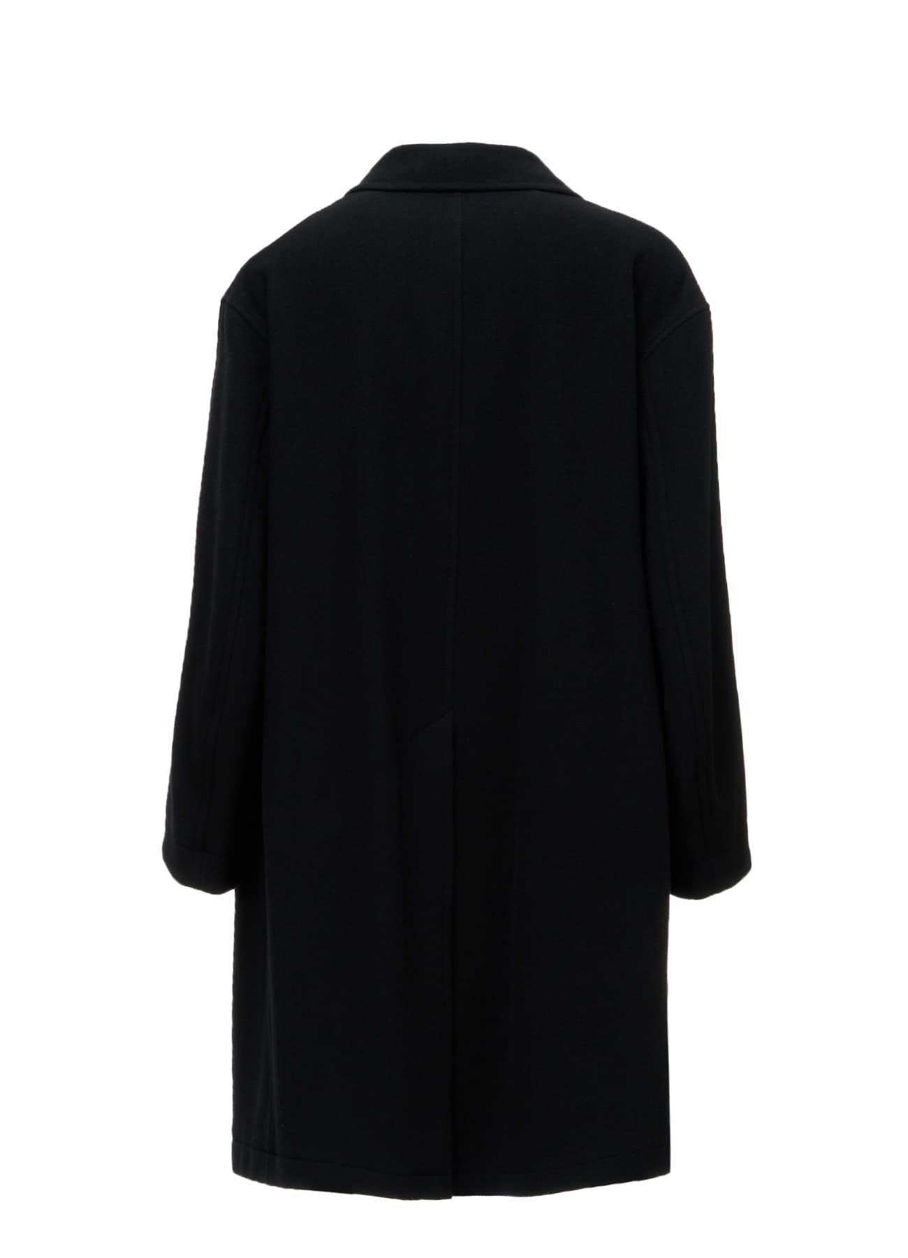 BRUSHED WOOL CONCEALED PLACKET COAT