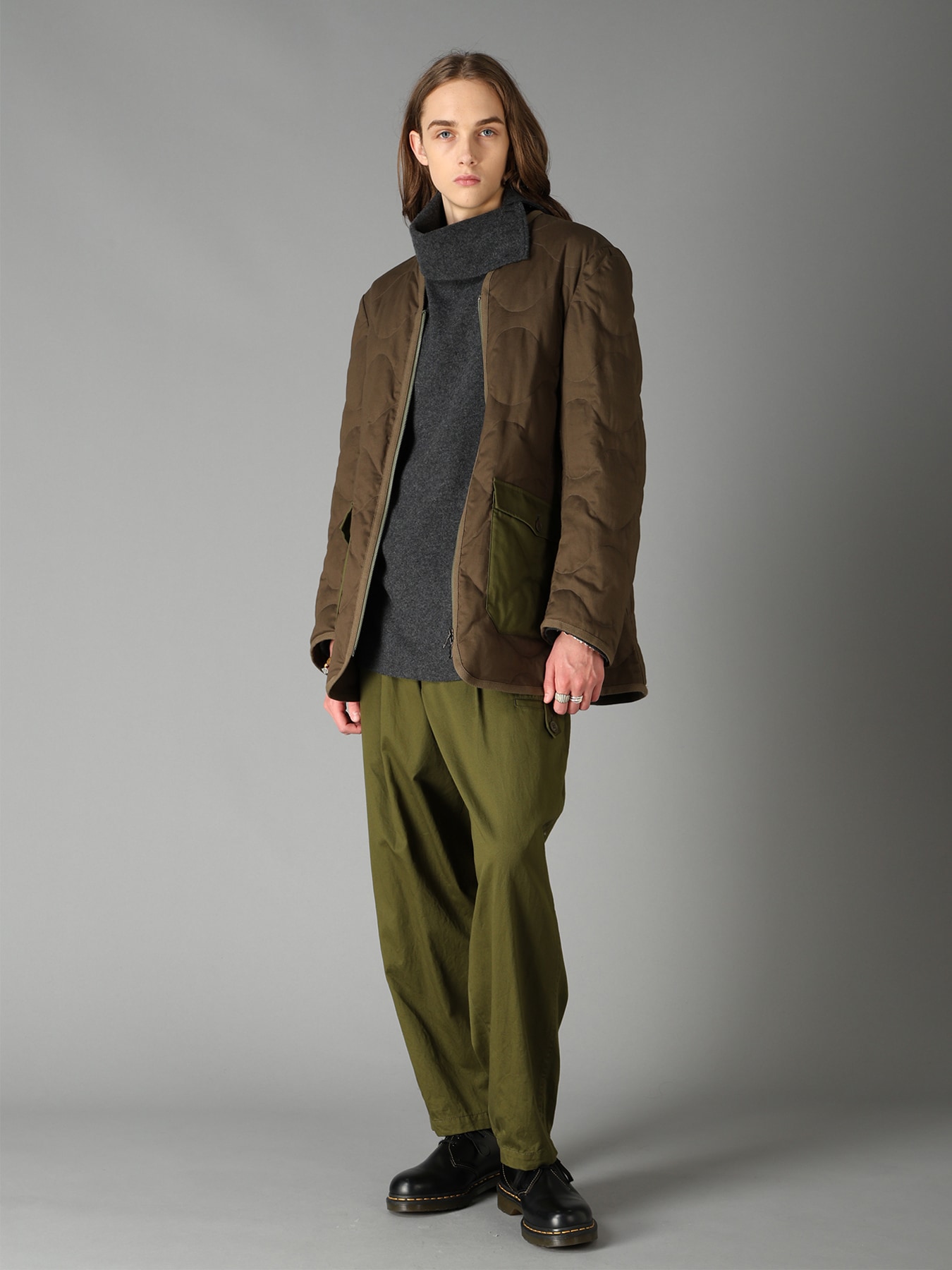 20/COTTON TWILL COAT WITH PADDED LINER