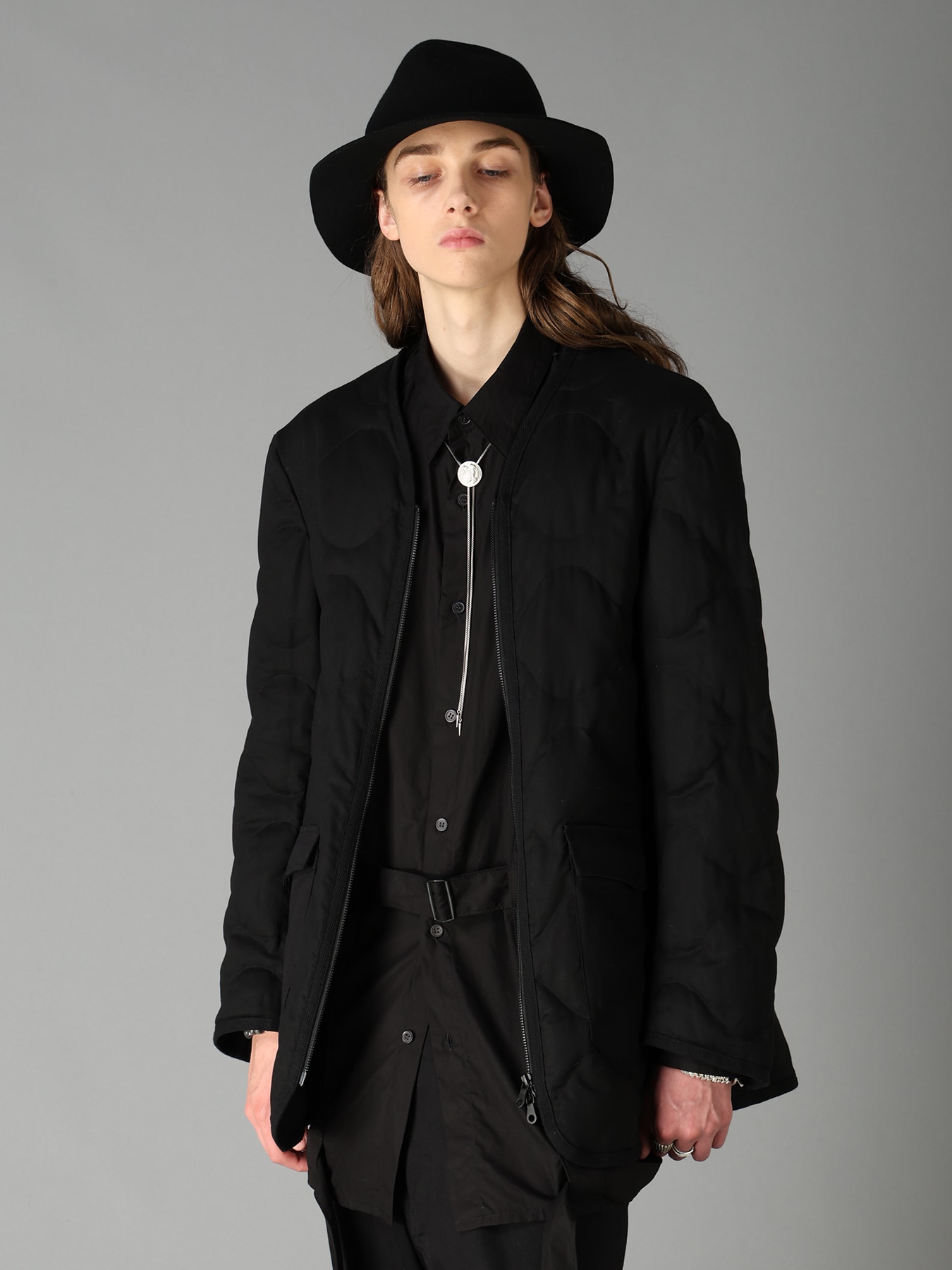 20/COTTON TWILL COAT WITH PADDED LINER