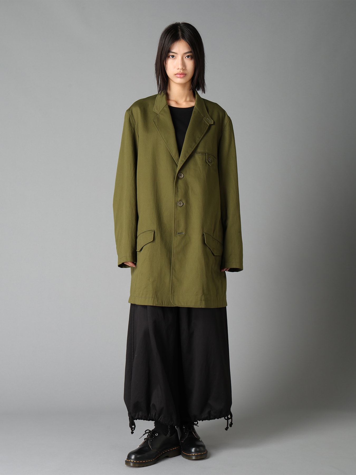 20/COTTON TWILL TAB DETAIL JACKET