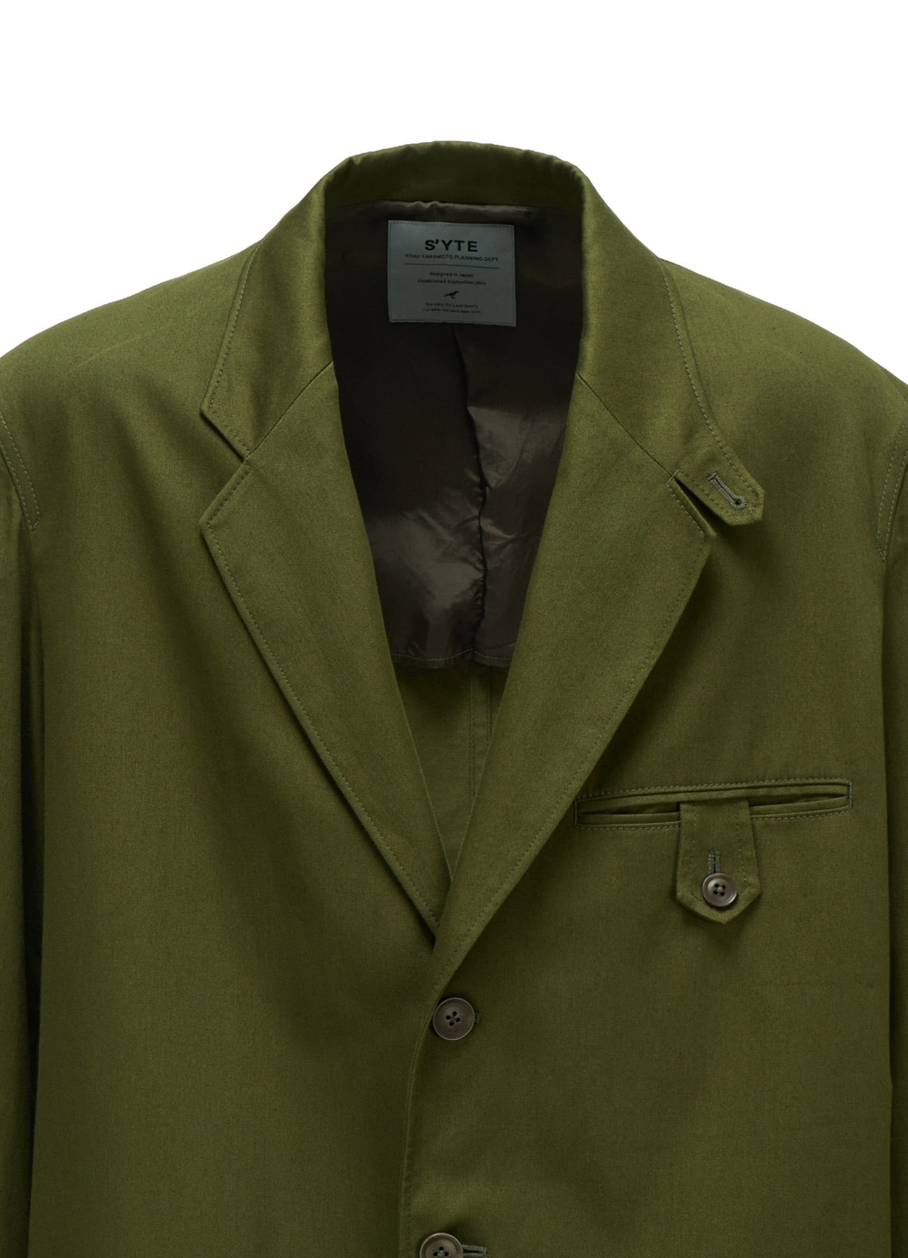 20/COTTON TWILL TAB DETAIL JACKET