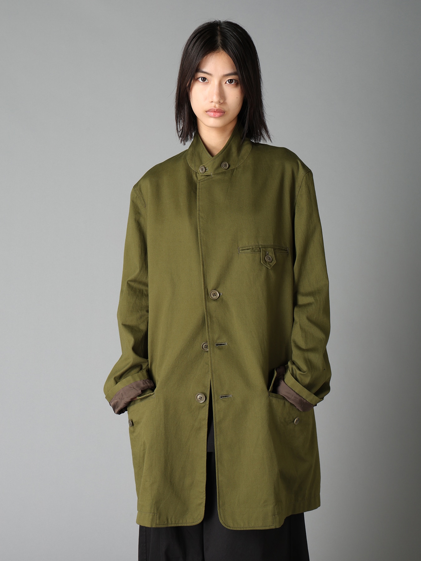 20/COTTON TWILL TAB DETAIL JACKET