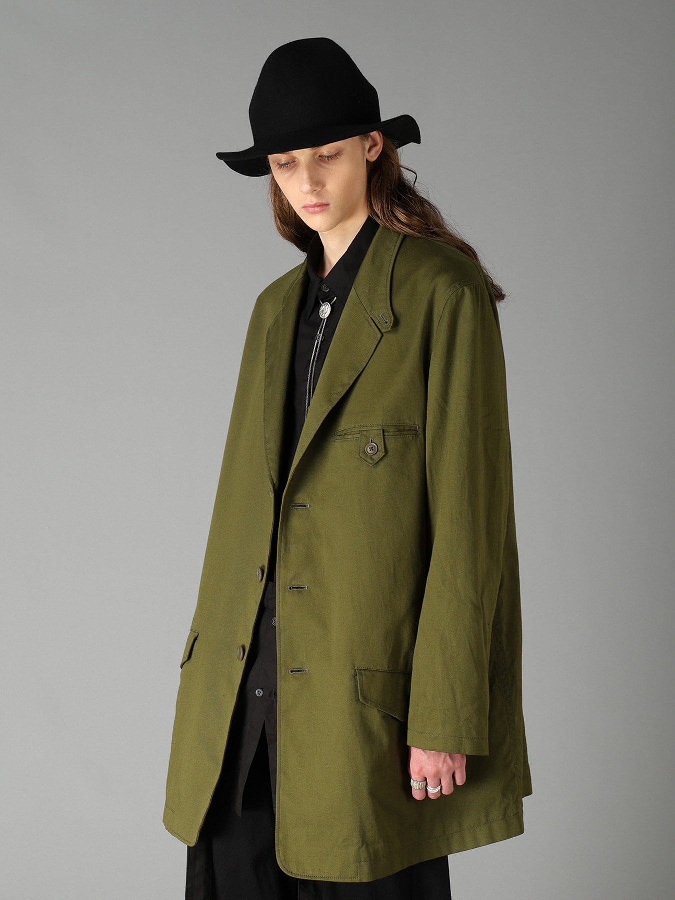 20/COTTON TWILL TAB DETAIL JACKET