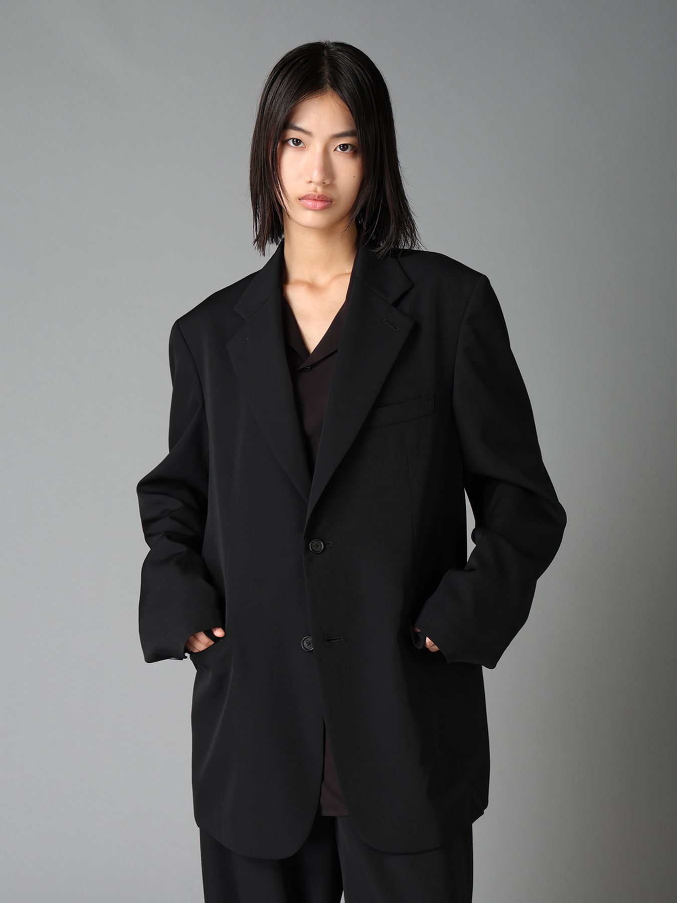 WASHER WOOL GABARDINE STANDARD JACKET