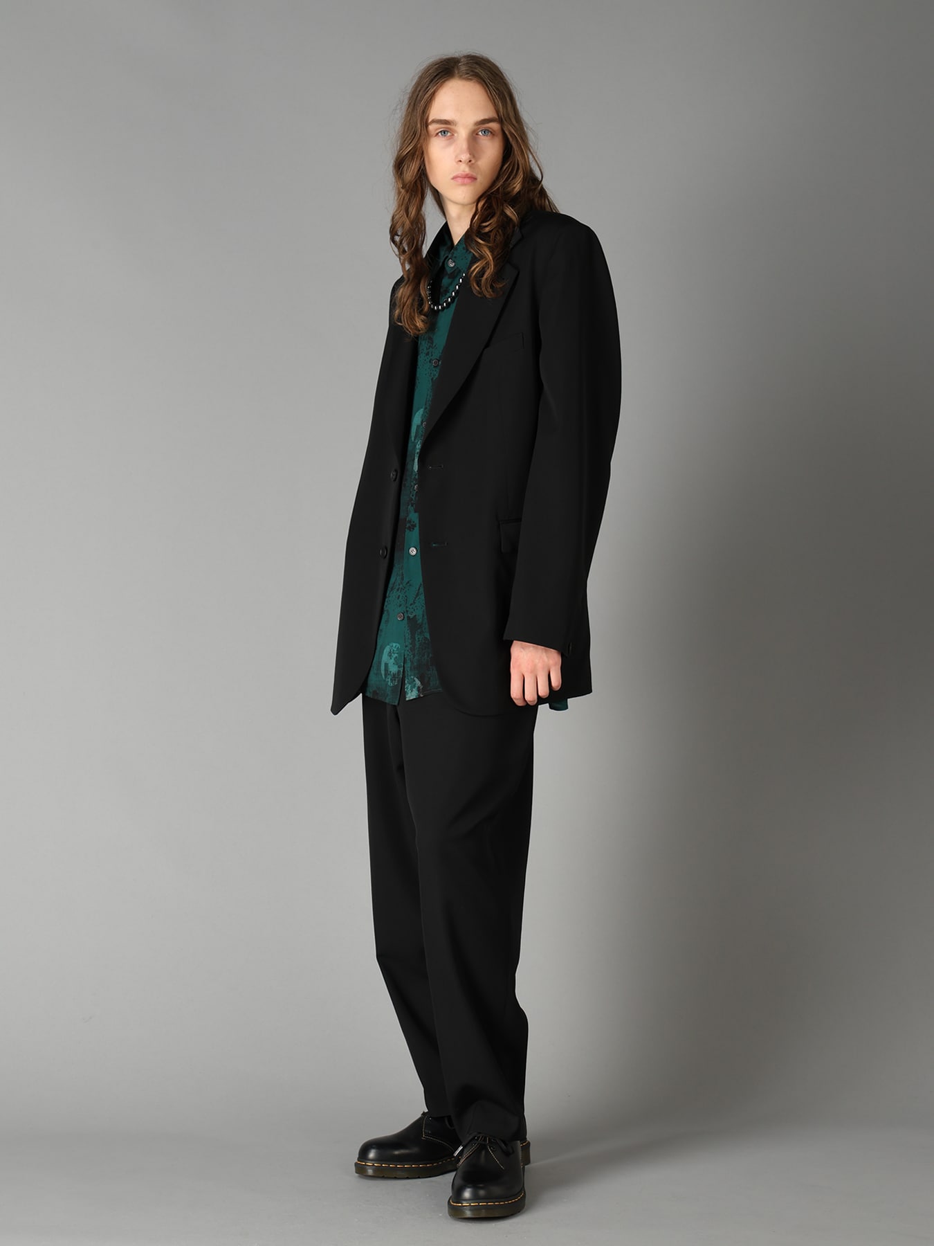 WASHER WOOL GABARDINE 5 BUTTON JACKET(M Black): S'YTE｜THE SHOP
