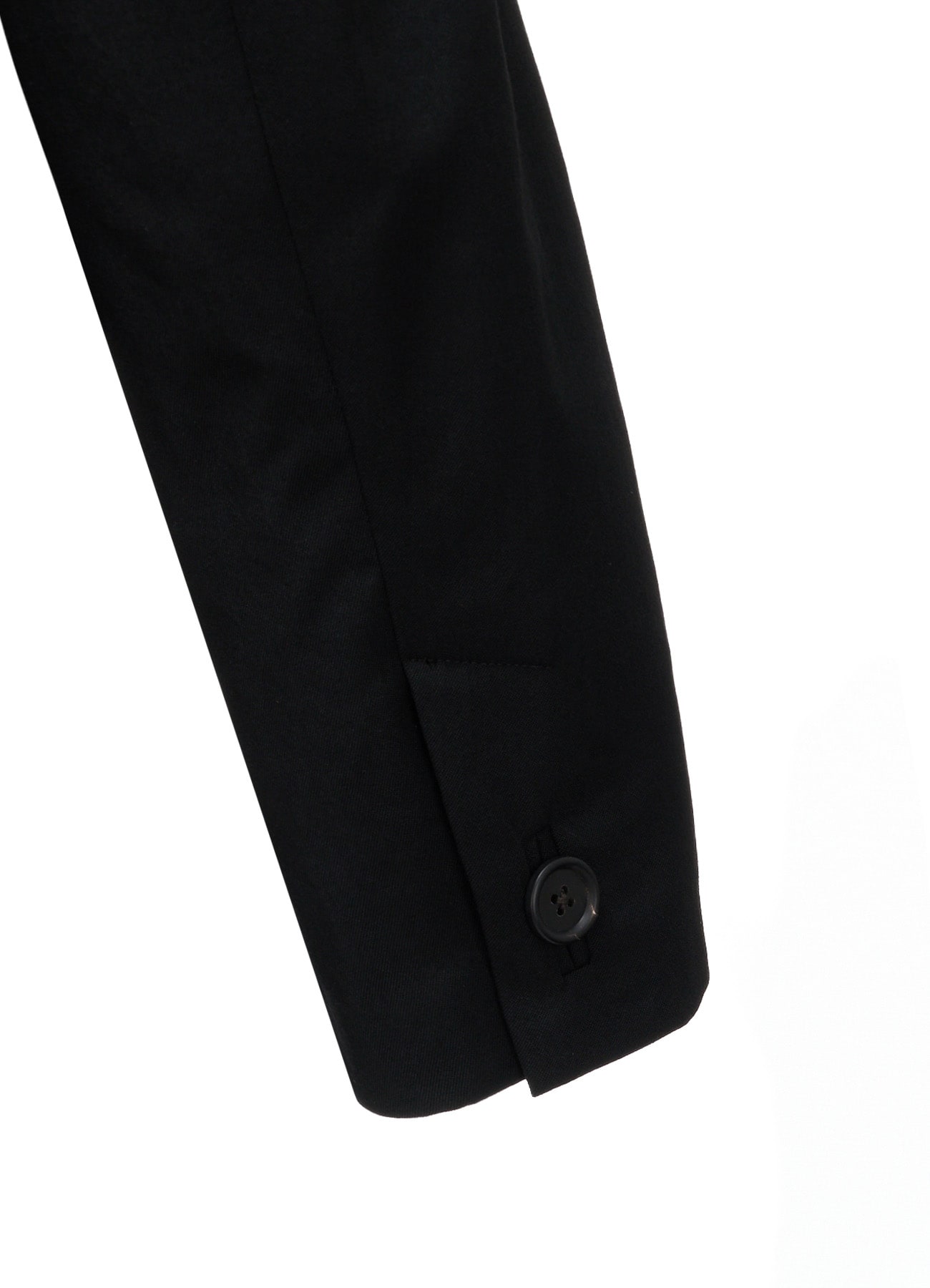 WASHER WOOL GABARDINE PEAK LAPEL BELTED JACKET