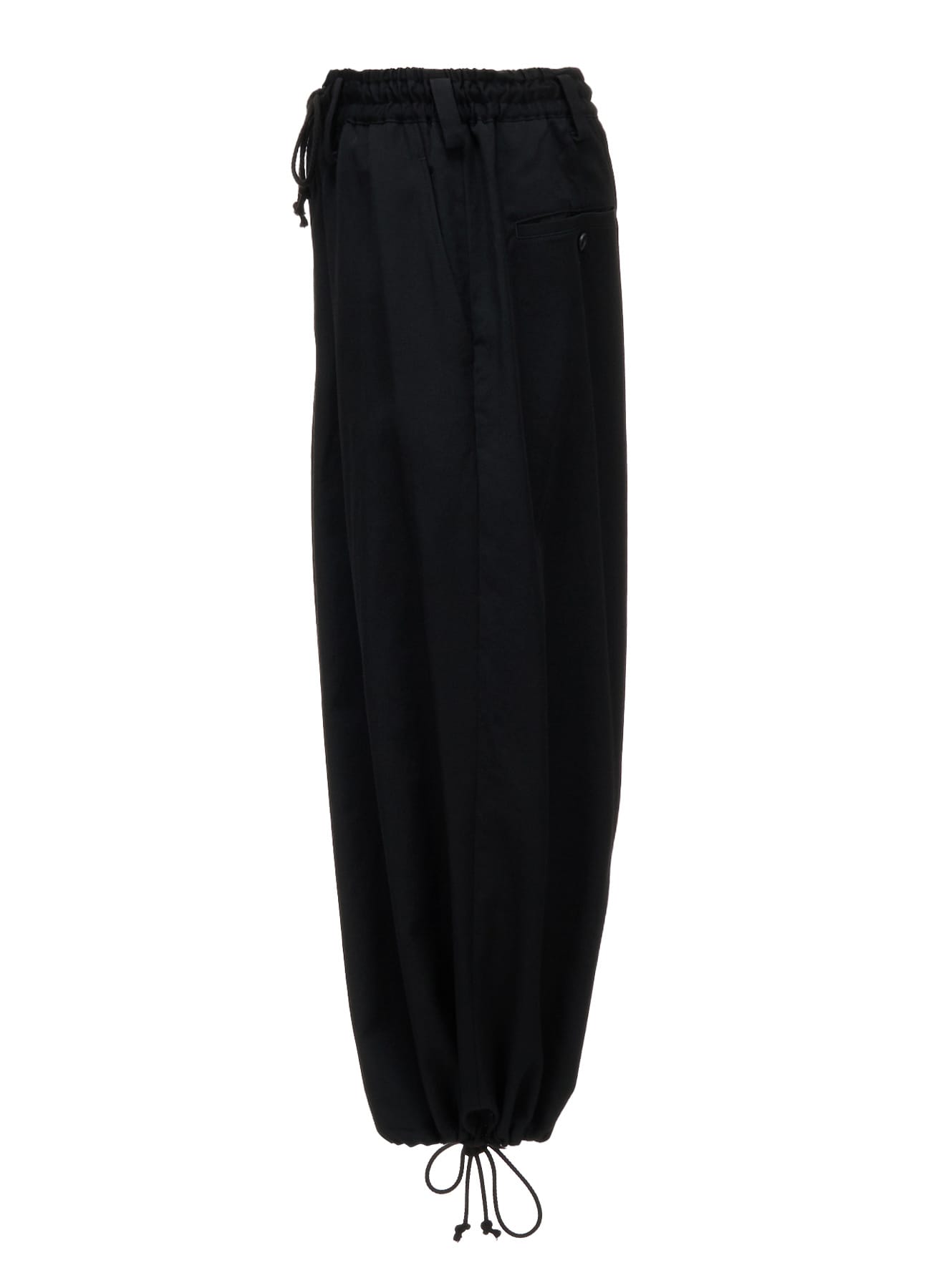 WASHER WOOL GABARDINE HAKAMA BALLOON PANTS