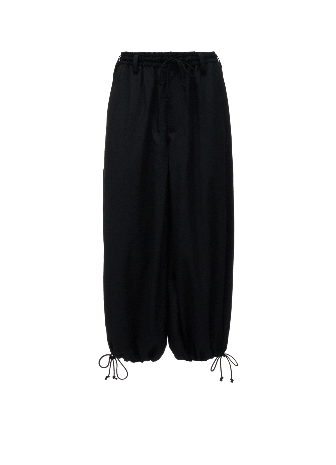WASHER WOOL GABARDINE HAKAMA BALLOON PANTS
