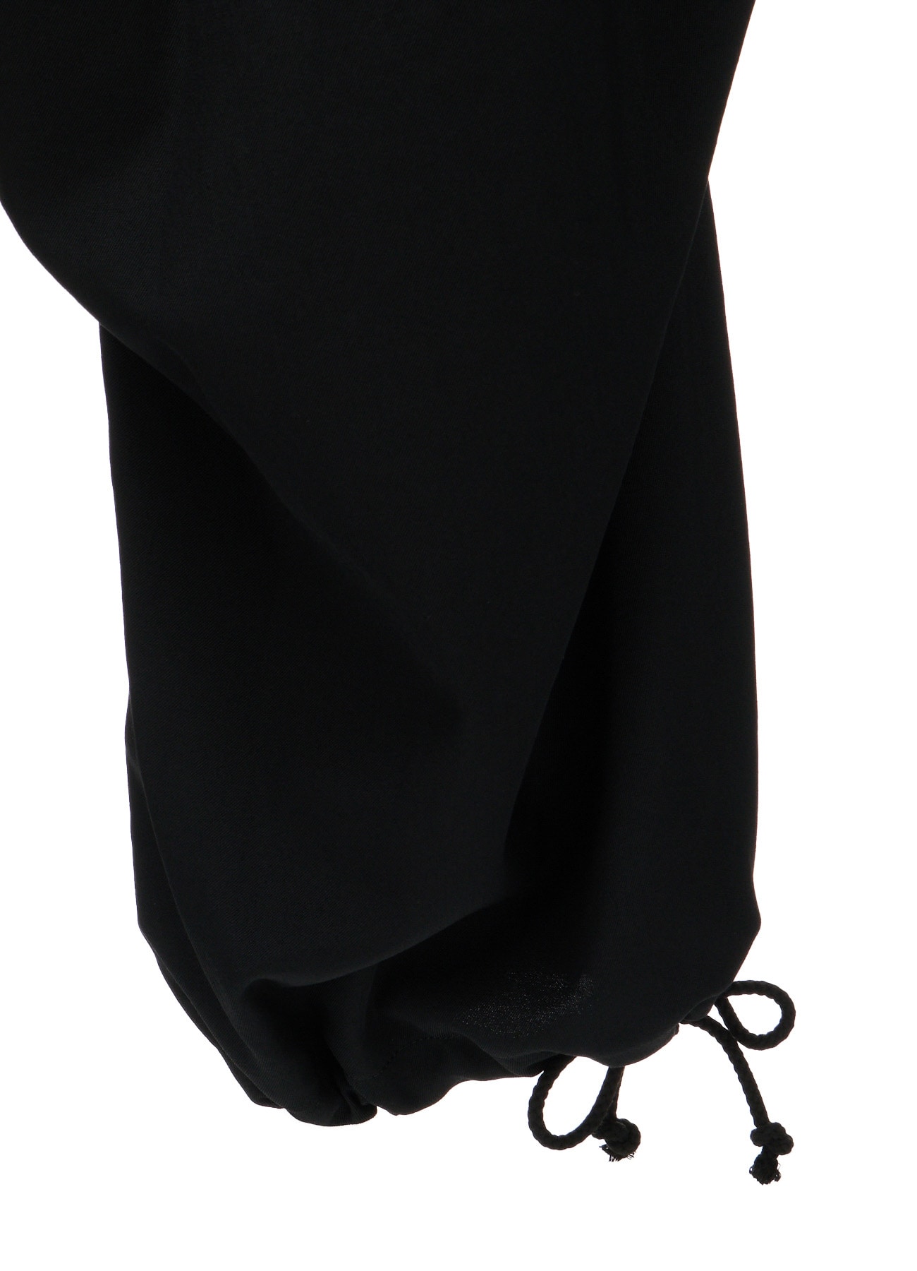 WASHER WOOL GABARDINE KNEE-TUCK PANTS
