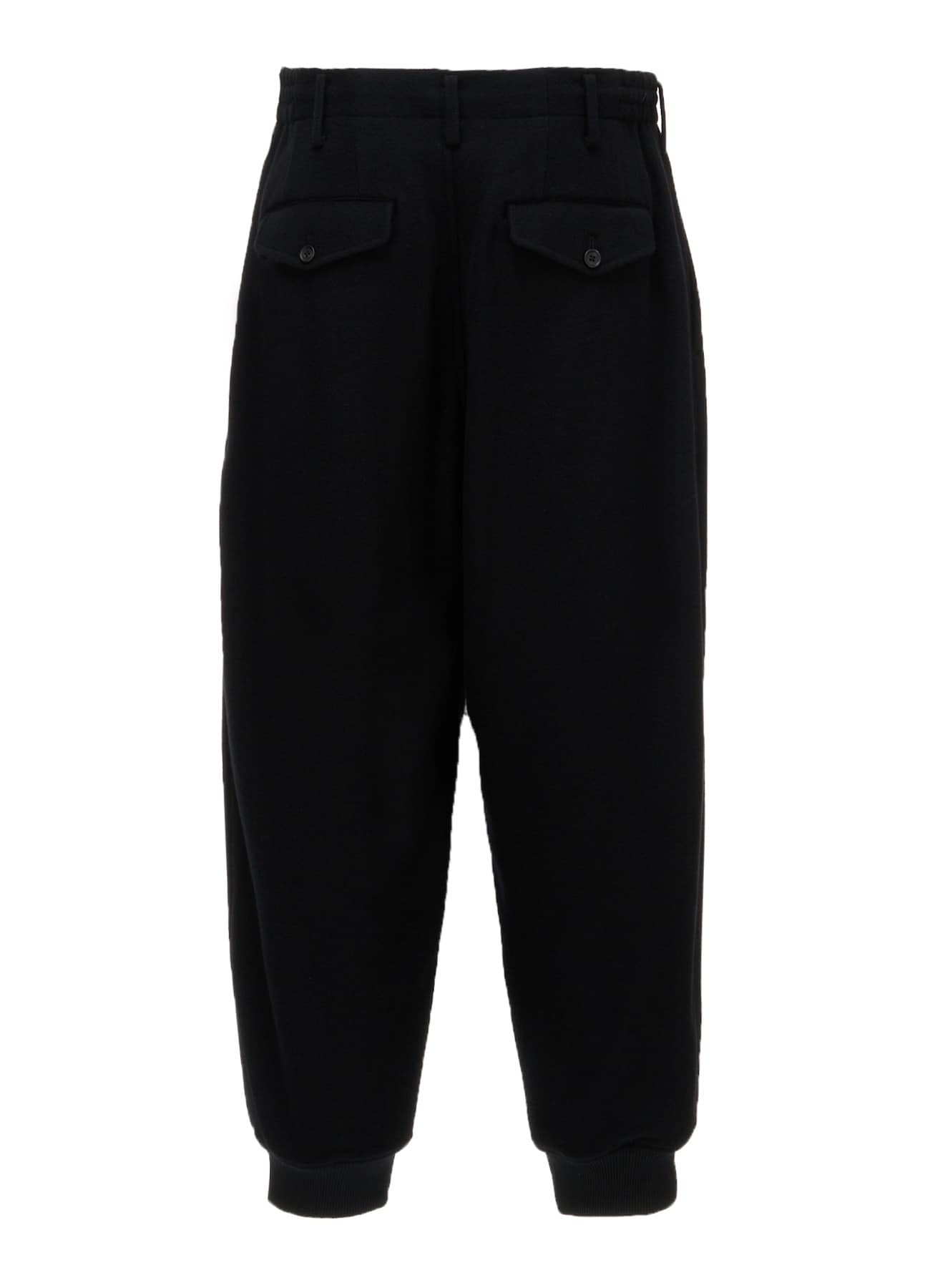 BRUSHED WOOL RIB HEM PANTS