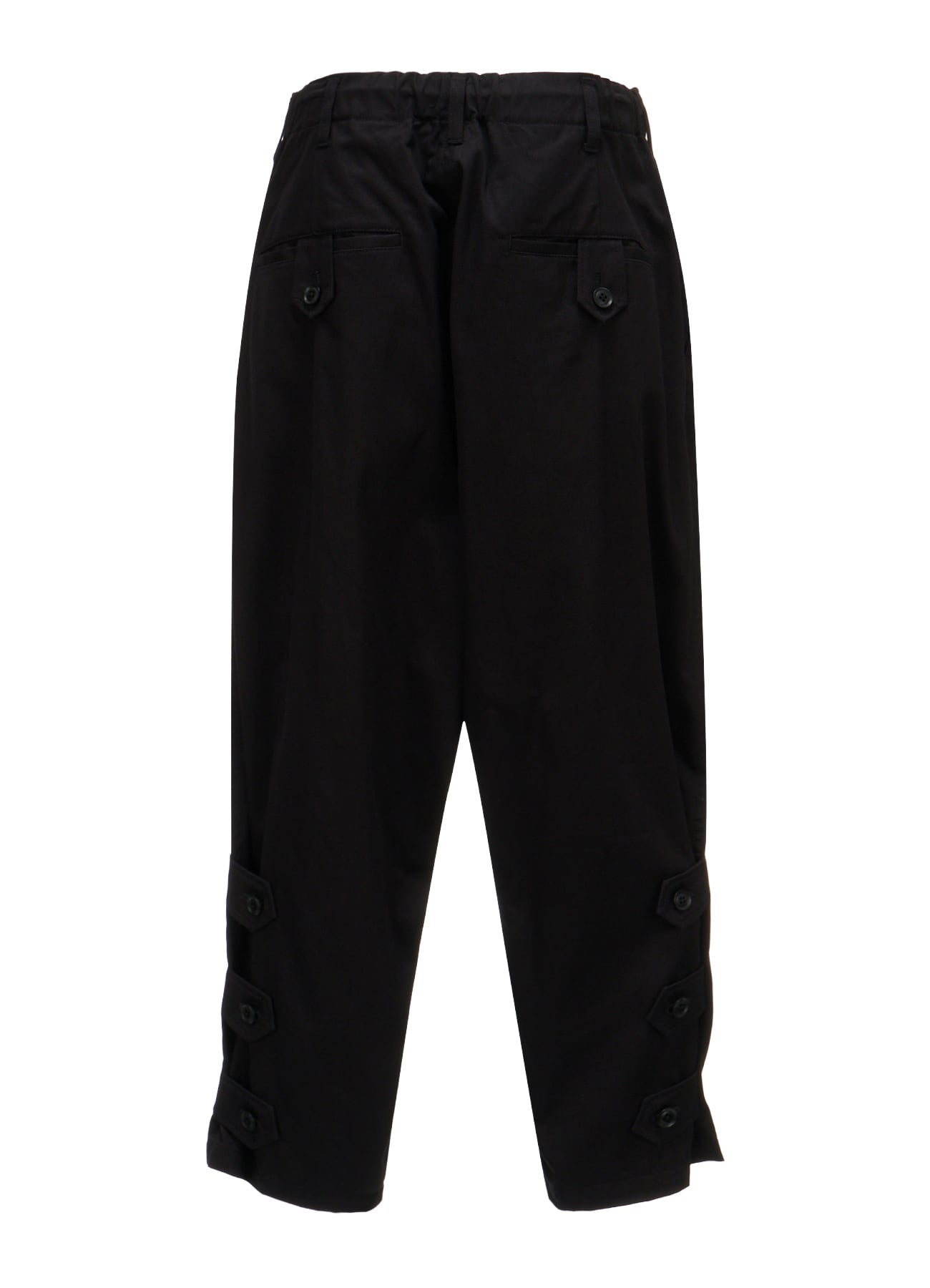 20/COTTON TWILL BELTED HEM DETAIL PANTS