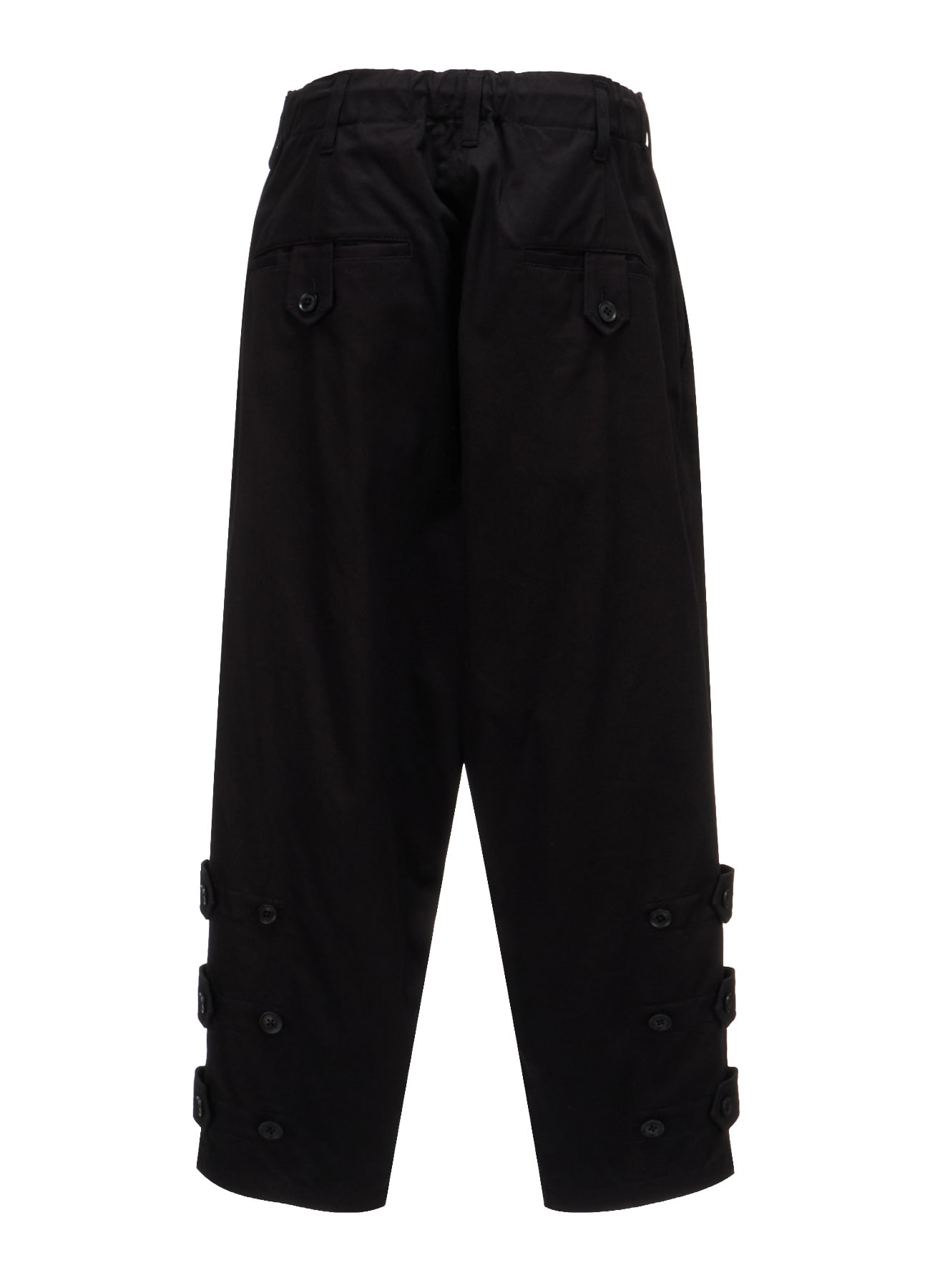 20/COTTON TWILL BELTED HEM DETAIL PANTS