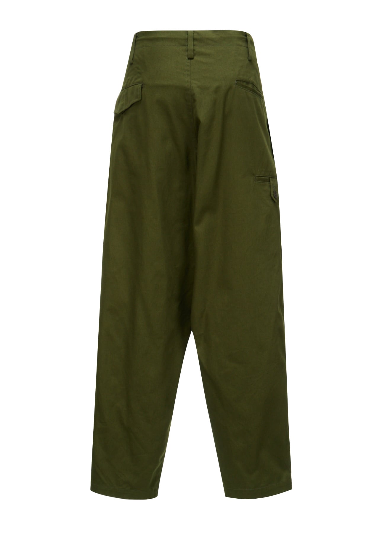 20/COTTON TWILL TAB DETAIL STRAIGHT PANTS