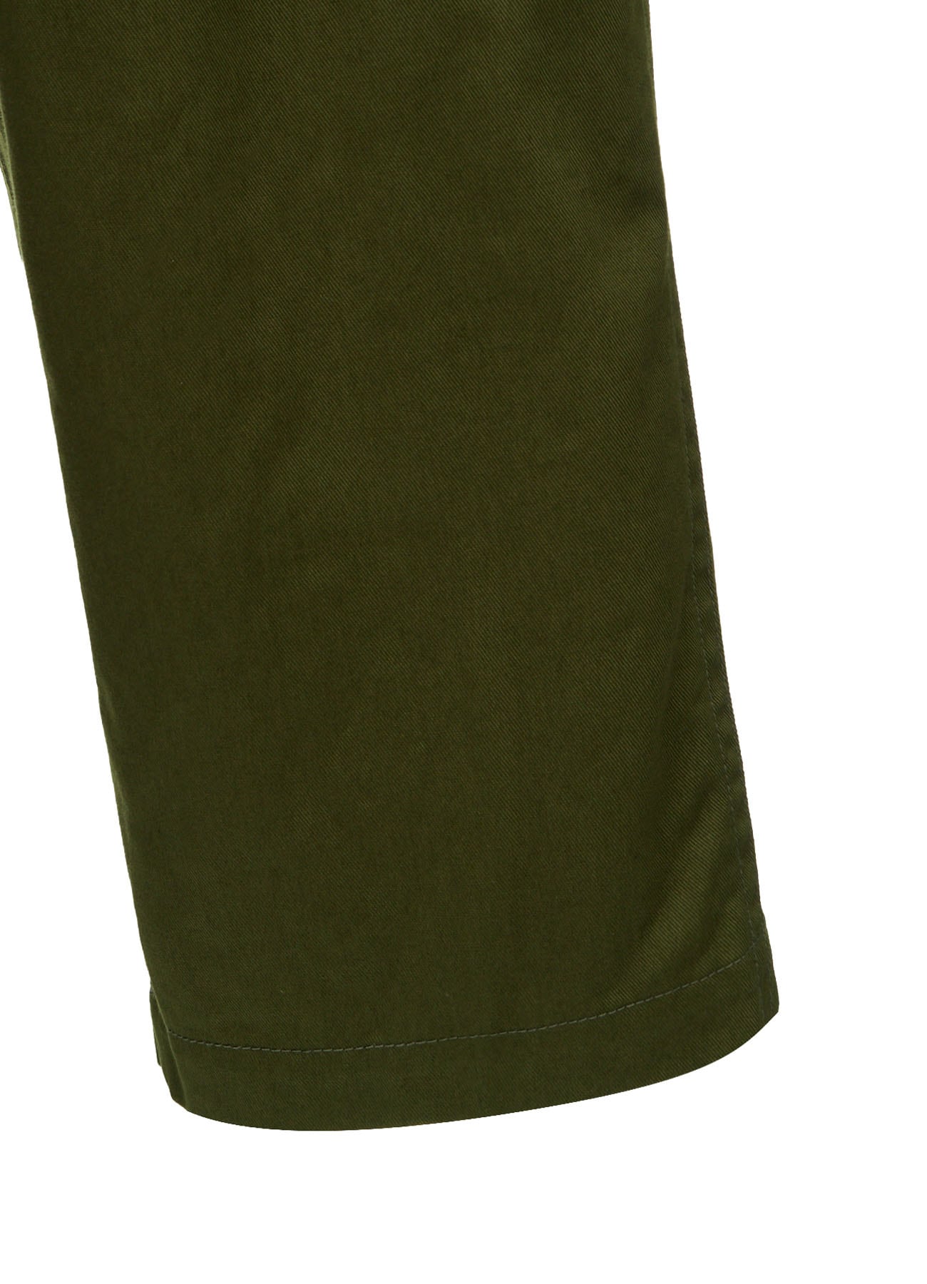 20/COTTON TWILL TAB DETAIL STRAIGHT PANTS
