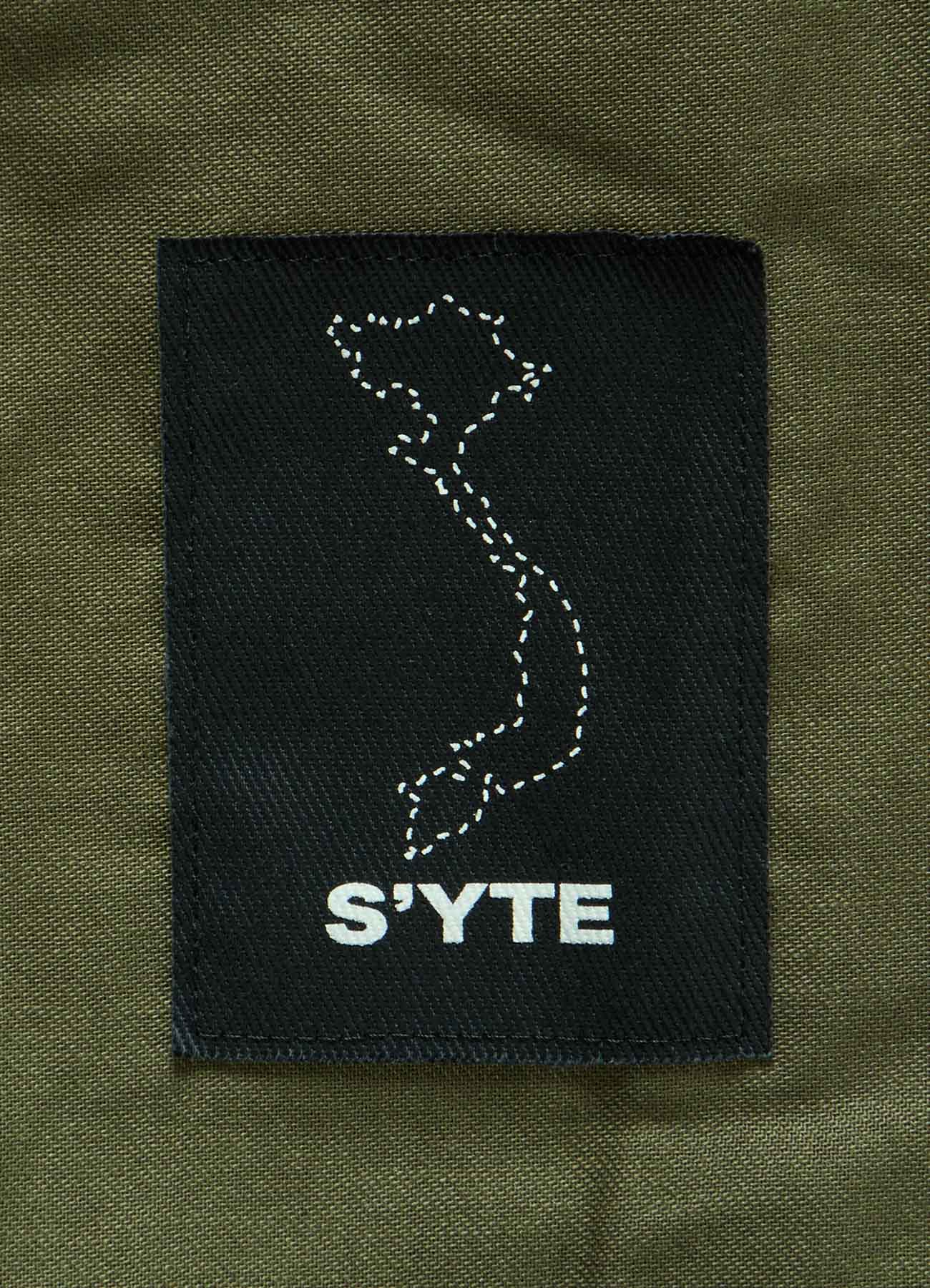 20/COTTON TWILL TAB DETAIL STRAIGHT PANTS