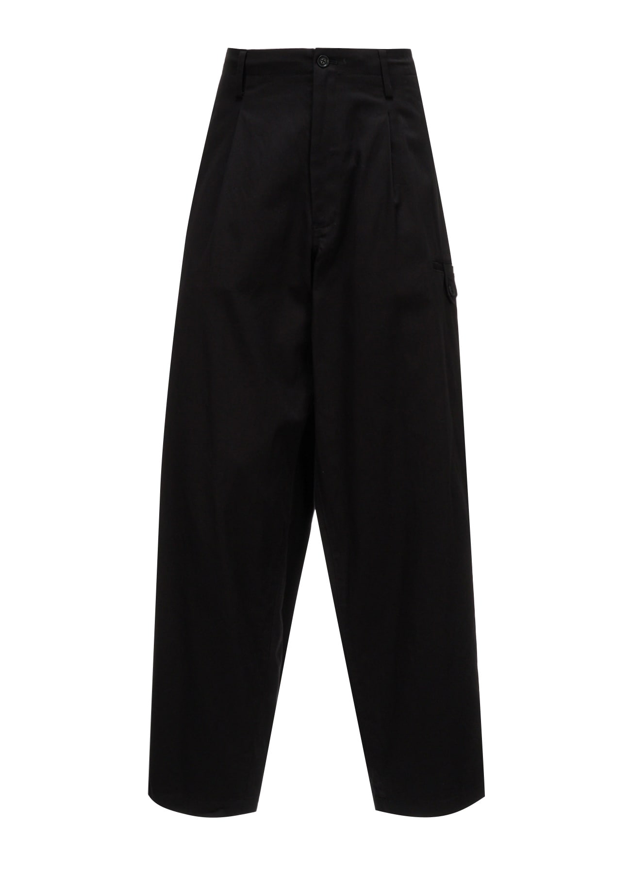 20/COTTON TWILL TAB DETAIL STRAIGHT PANTS