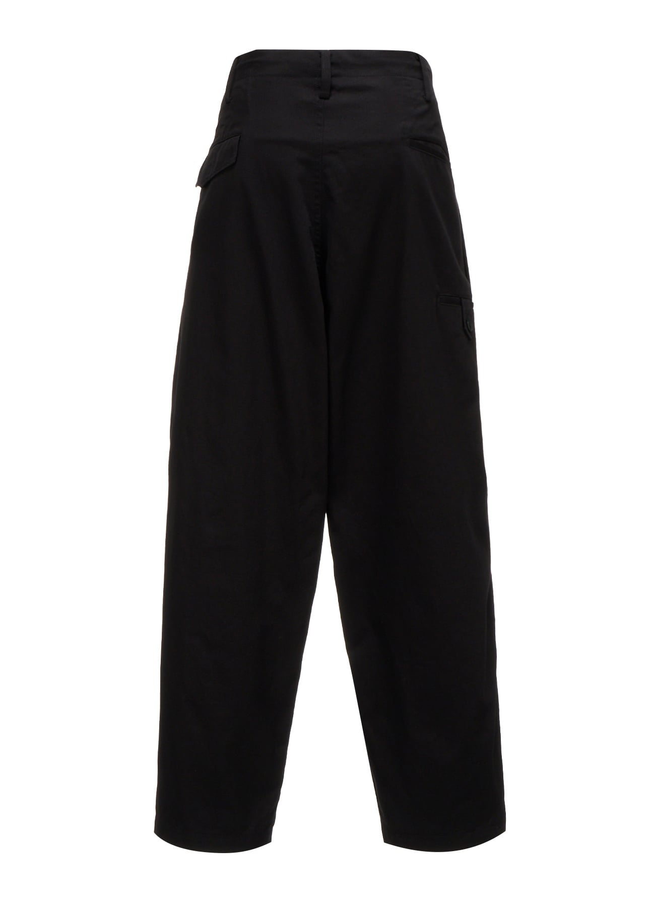 20/COTTON TWILL TAB DETAIL STRAIGHT PANTS